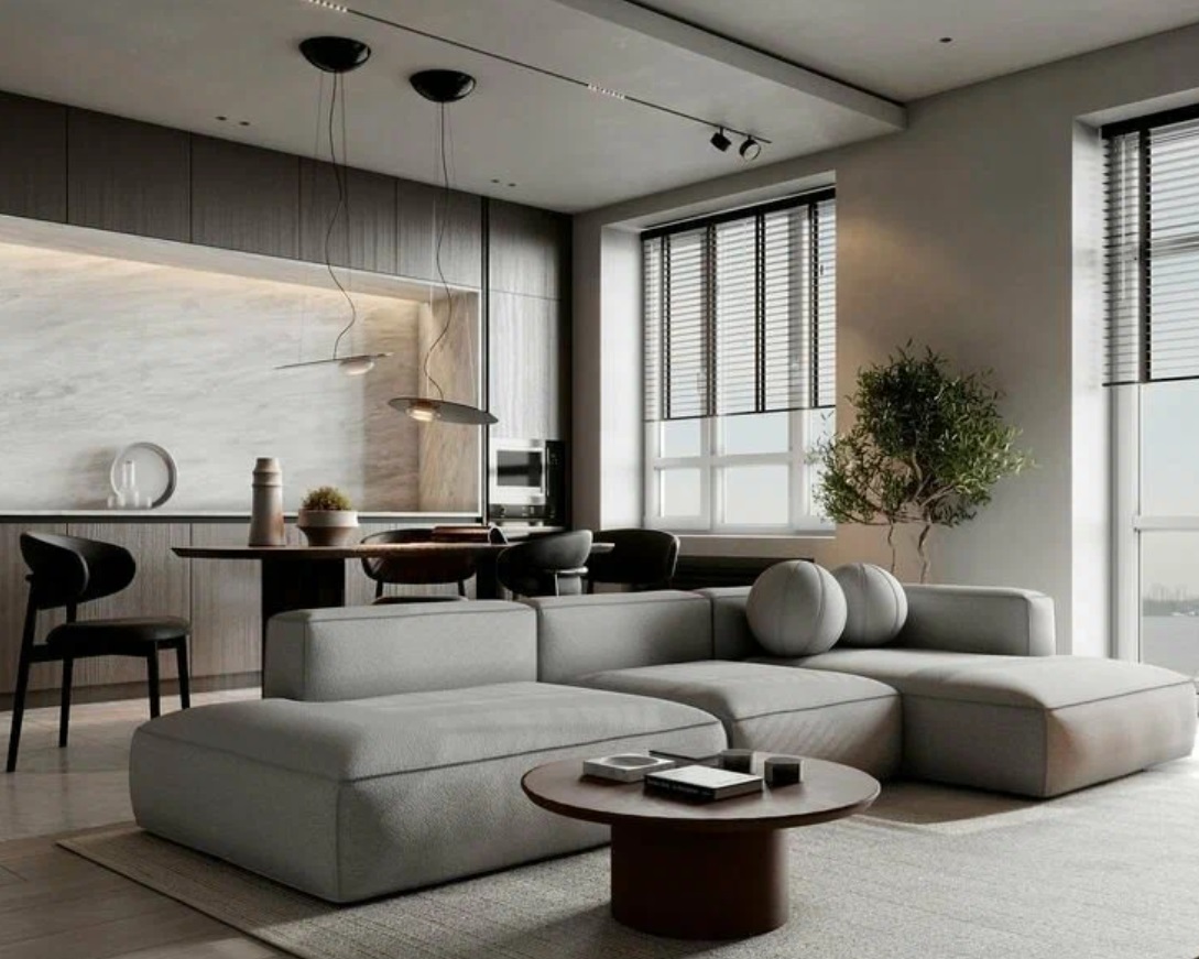 MEBELIONER Диван TREND размер L 368x168x72 см