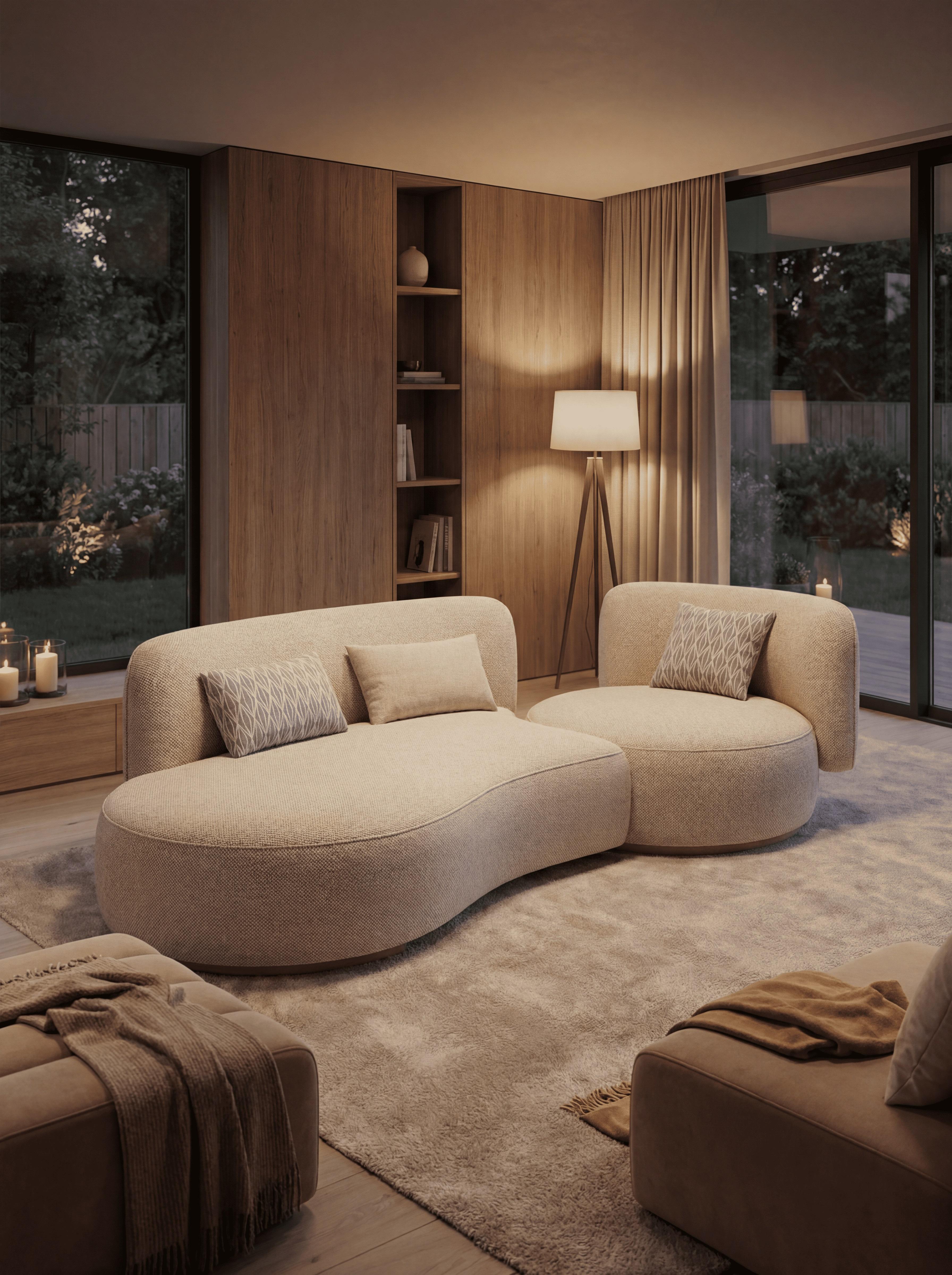 MEBELIONER Диван COCO размер L 240х120х80