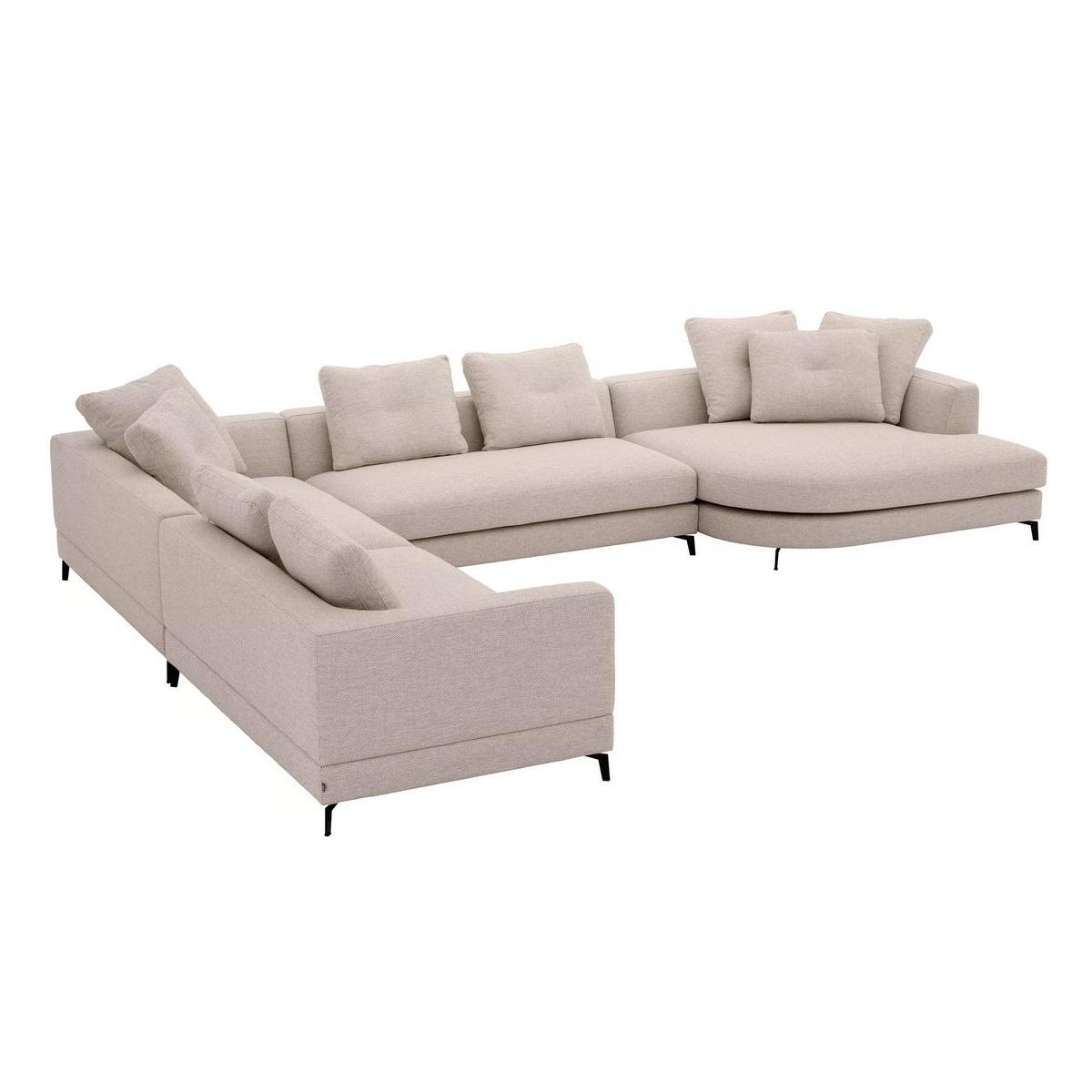 Диван LANVIN L 410х320х75 бежевого цвета