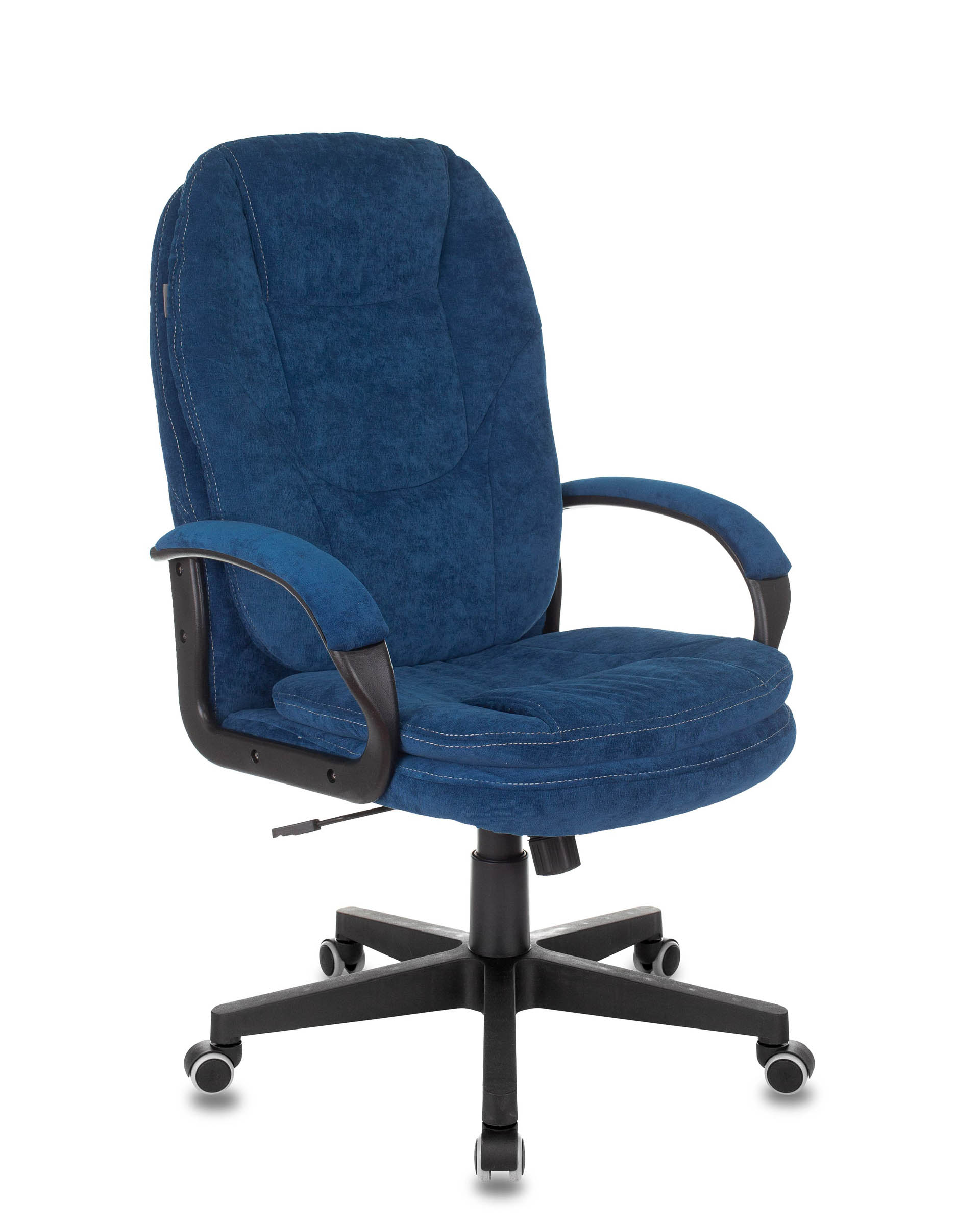 Кресло руководителя Бюрократ CH-868N Fabric темно-синий Velvet 29 крестовина пластик