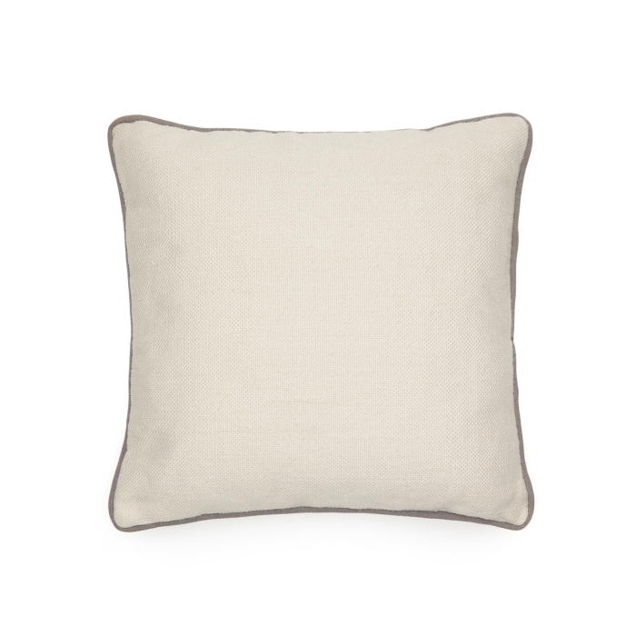 Sagulla Чехол на подушку из 100% ПЭТ белый с серой окантовкой 45 x 45 см