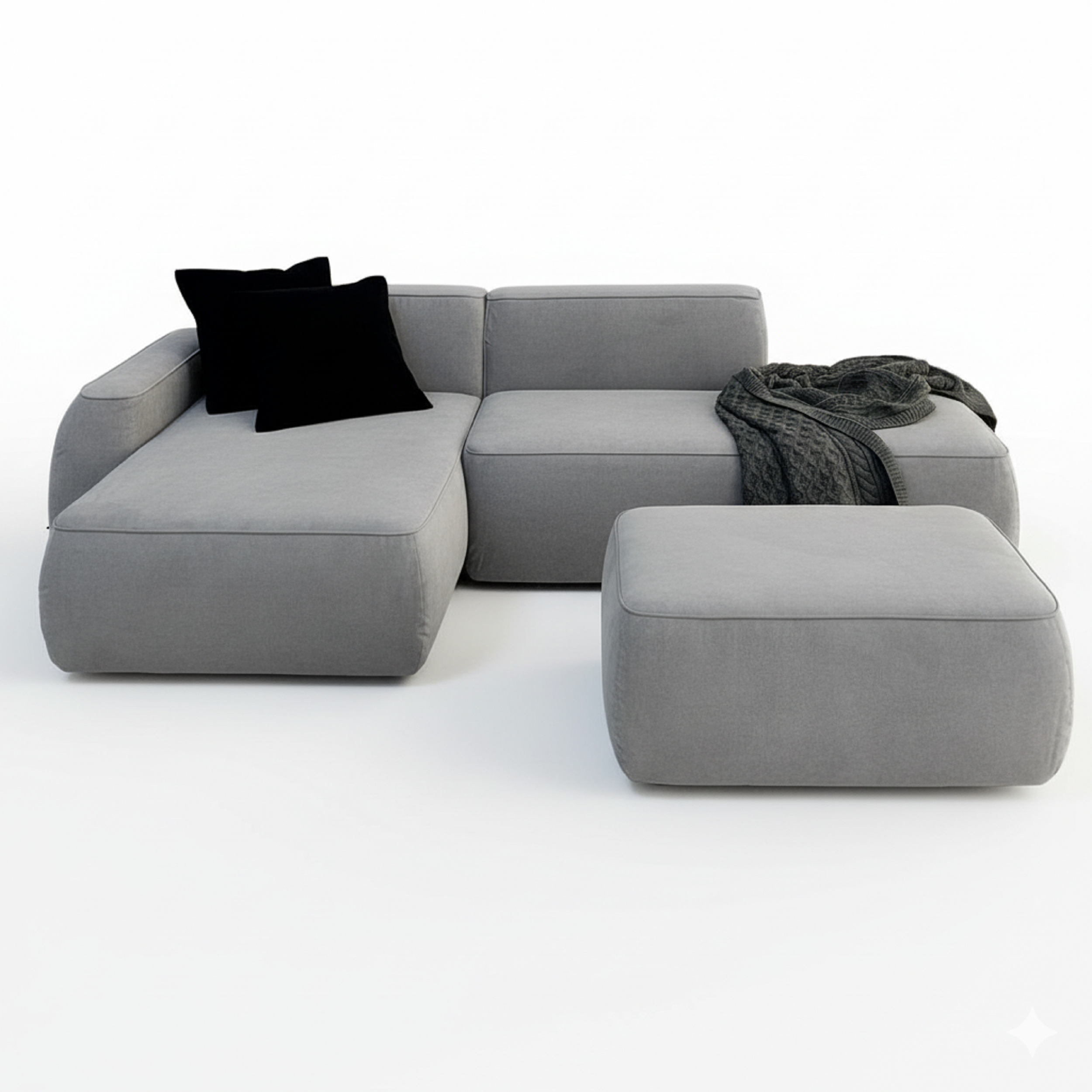 MEBELIONER Диван DUO модули GDBN размер 265х150х72