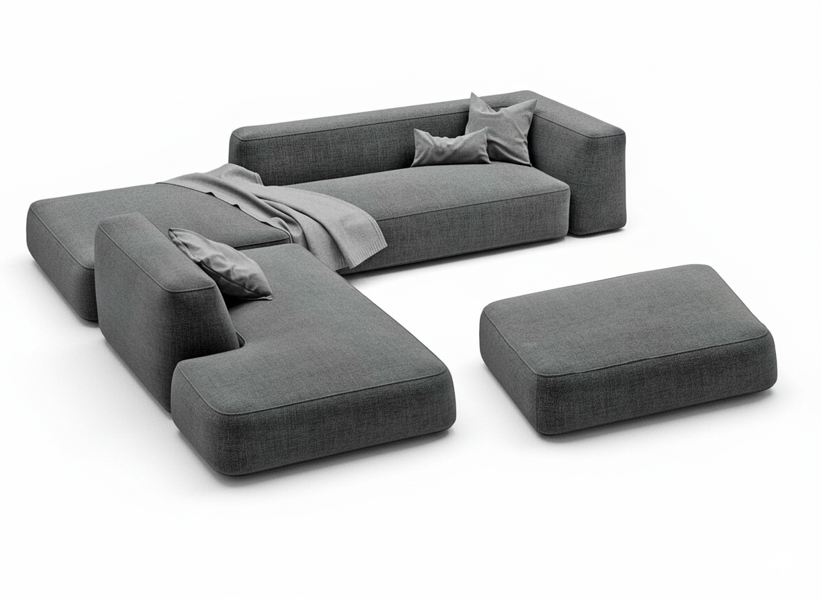 MEBELIONER Диван DUO модули ANLN размер 272х242х72