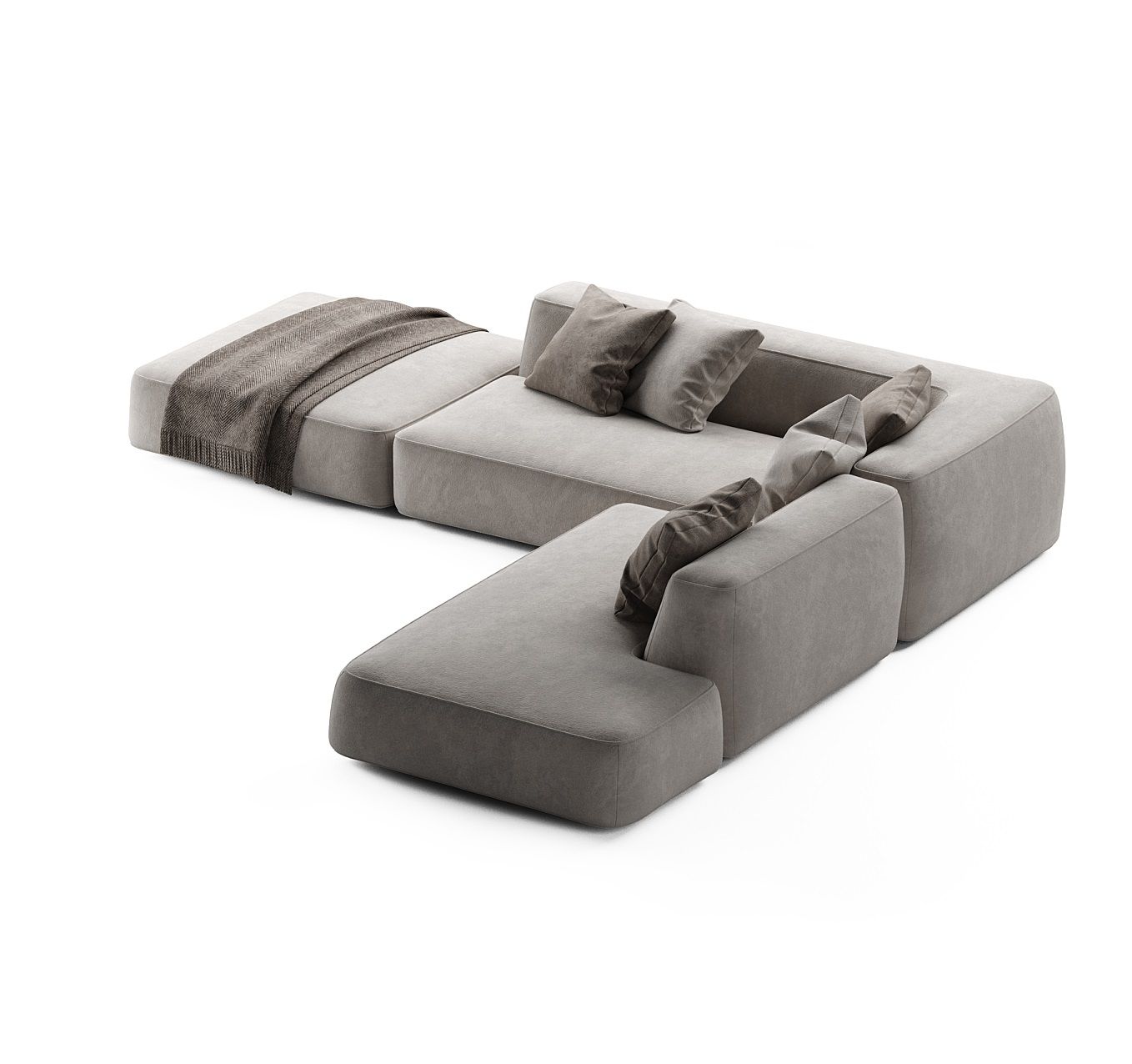 MEBELIONER Диван DUO модули NLB размер 310х240х72