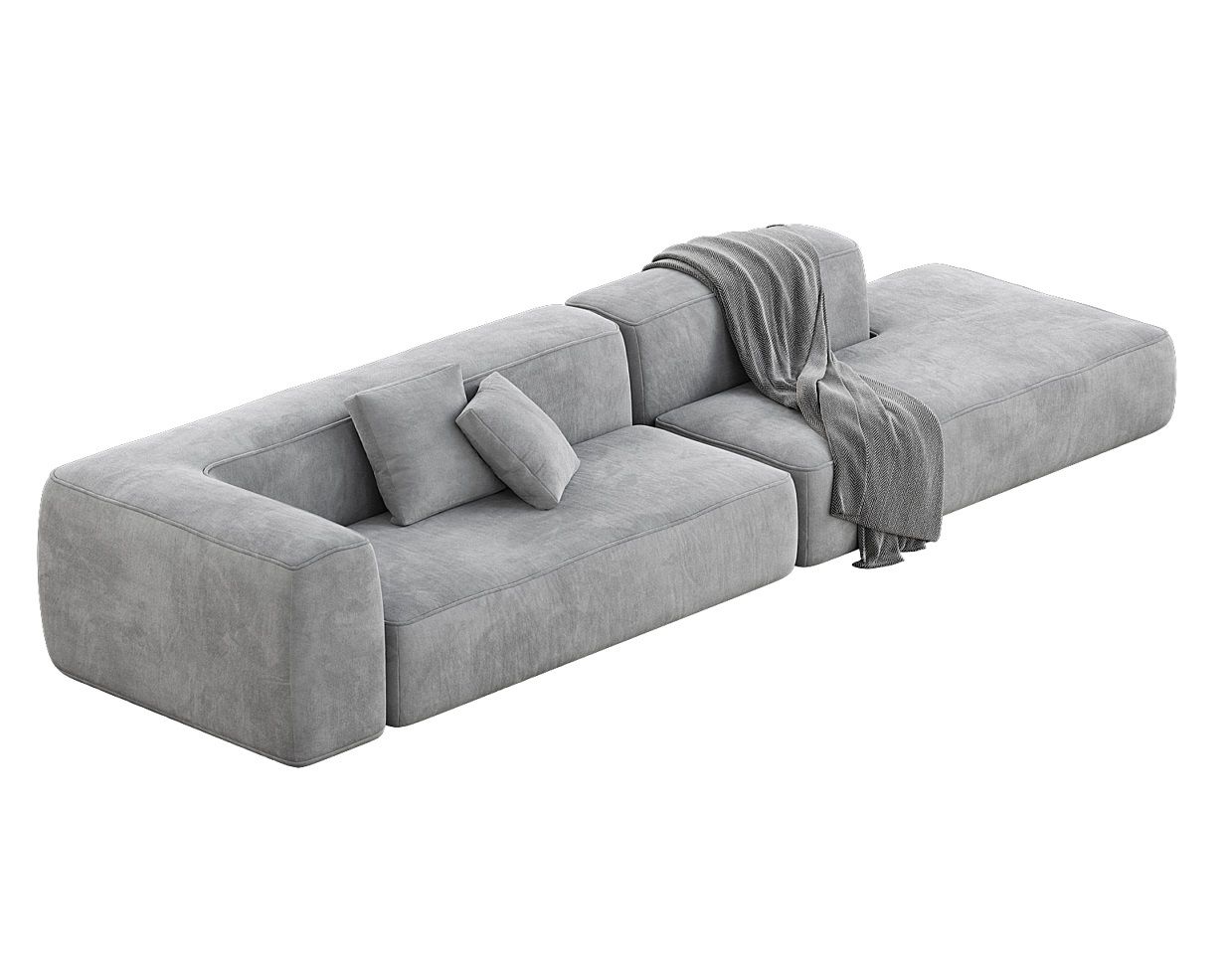 MEBELIONER Диван DUO модули FB размер 330х92х72