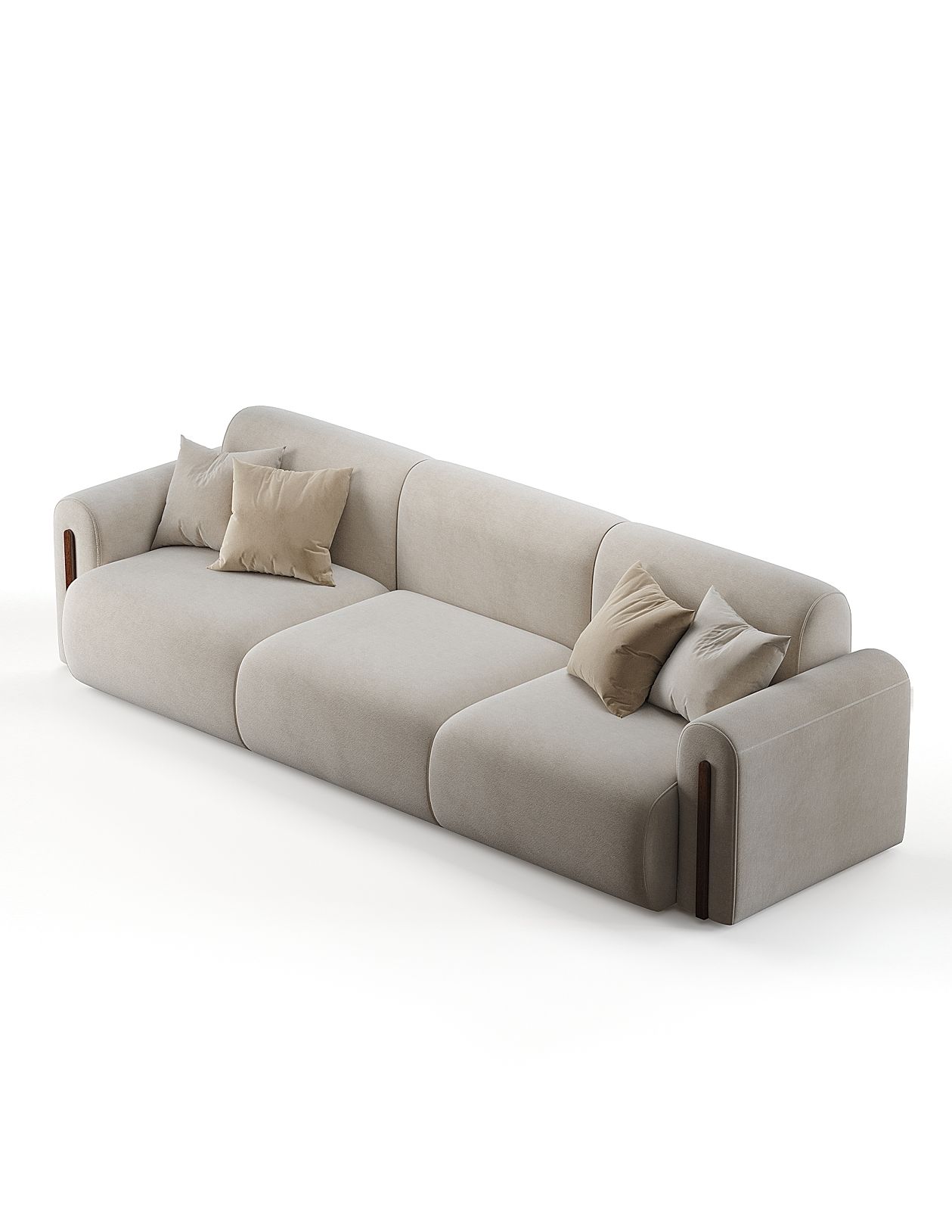 Диван ETRA размер 280х96х75 бежевого цвета