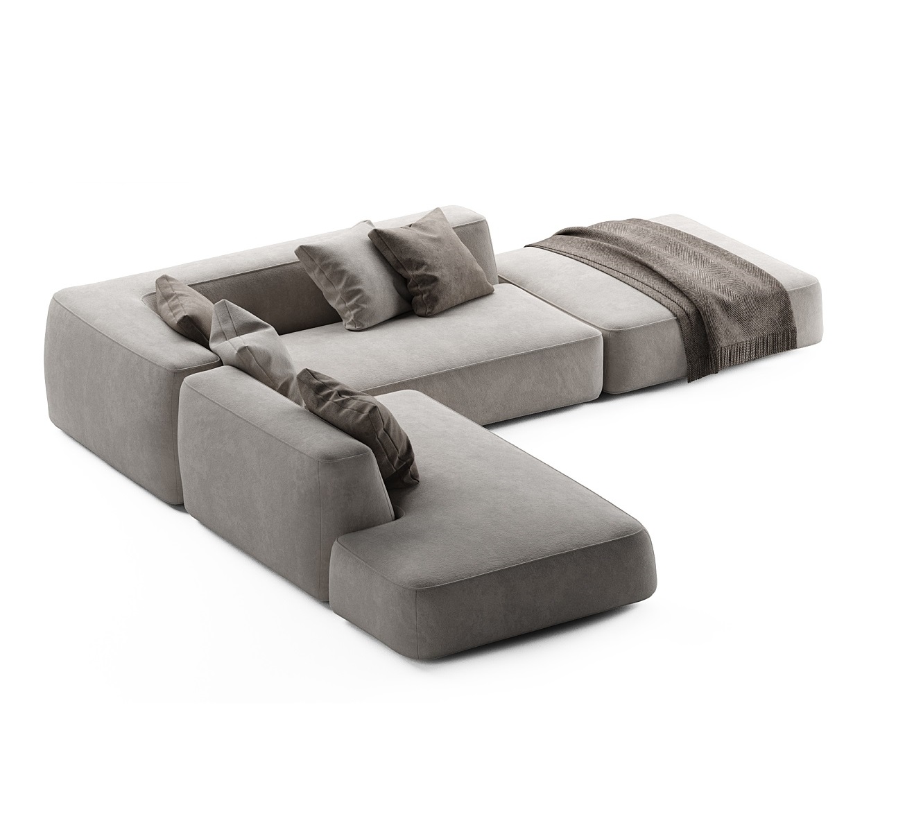 MEBELIONER Диван DUO модули AFN размер 310х240х72