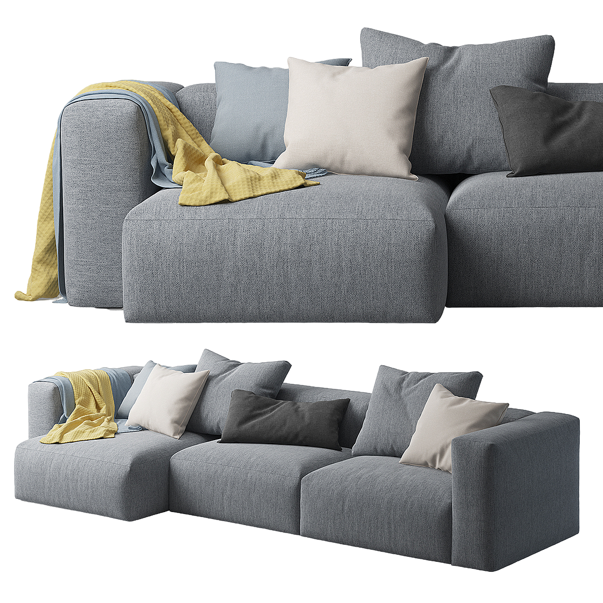 MEBELIONER Диван NEO размер R 284х123х70