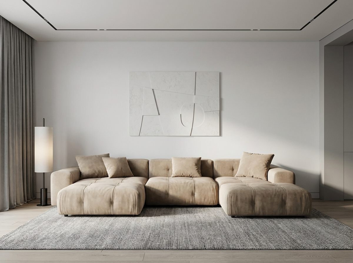 MEBELIONER Модульный диван SAGA CLOUD R9 размер 462х168х68