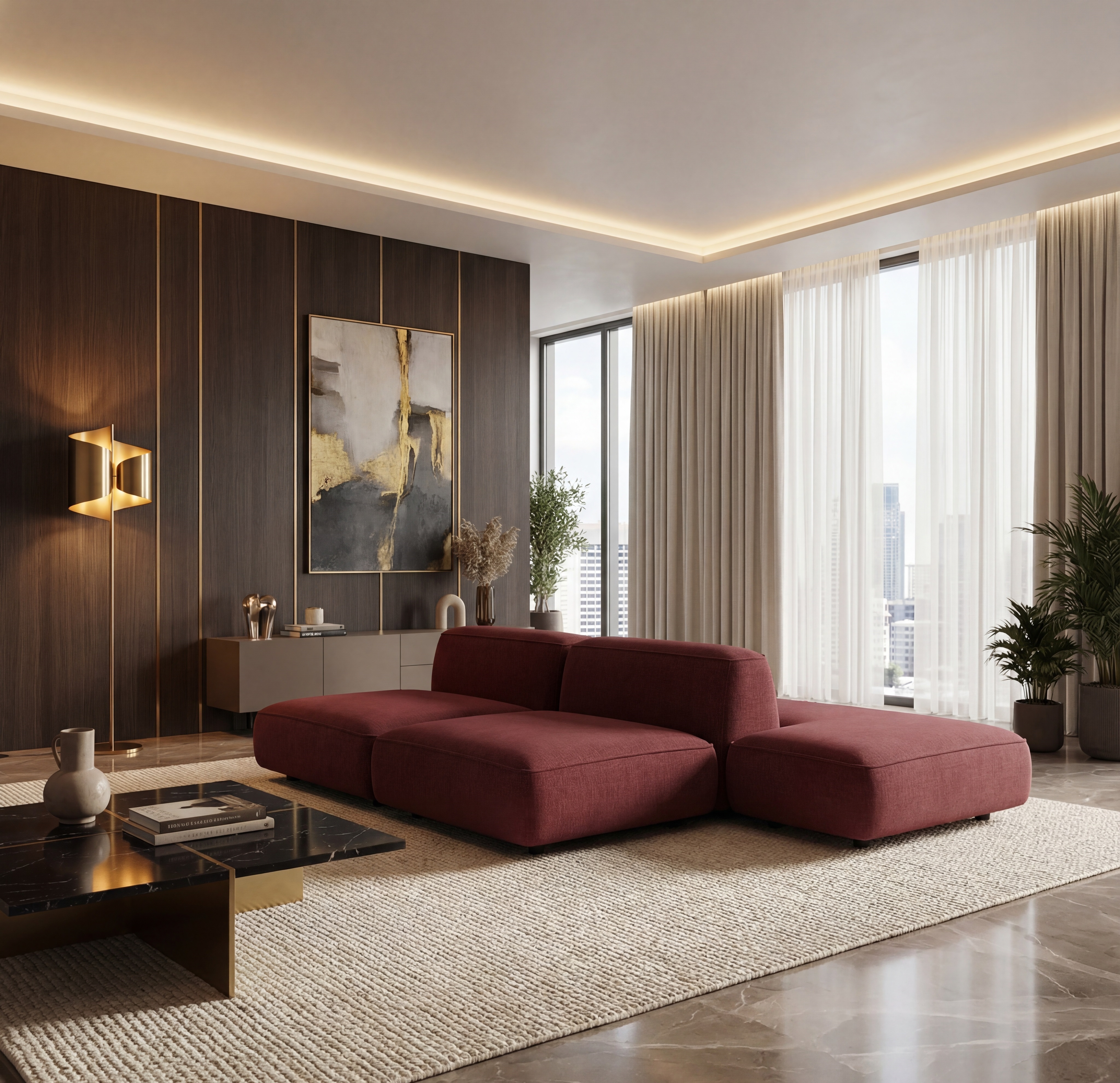 MEBELIOINER Диван DUO модули ACNN размер 240х172х72