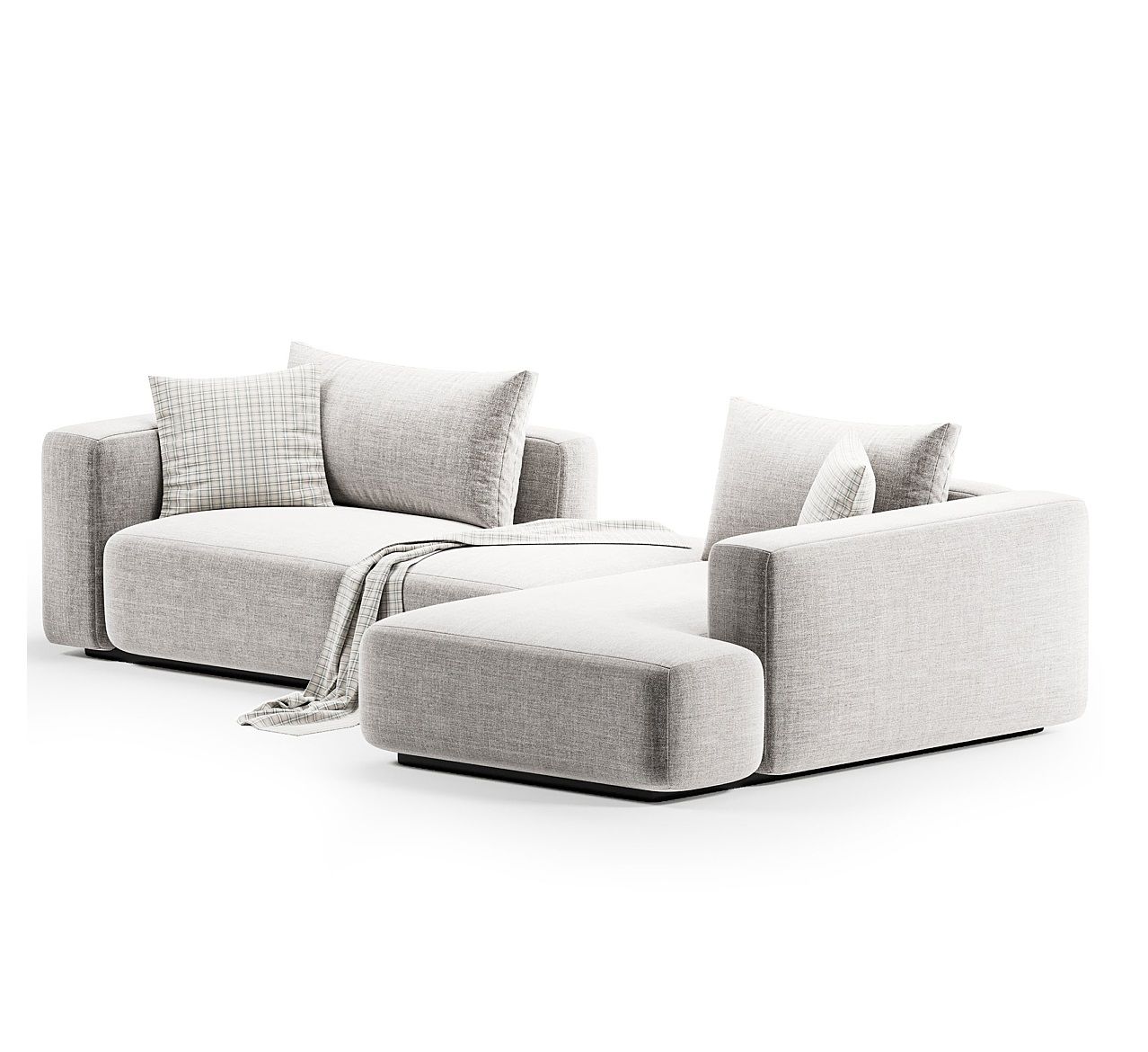 Диван JET 264 R серо-бежевый