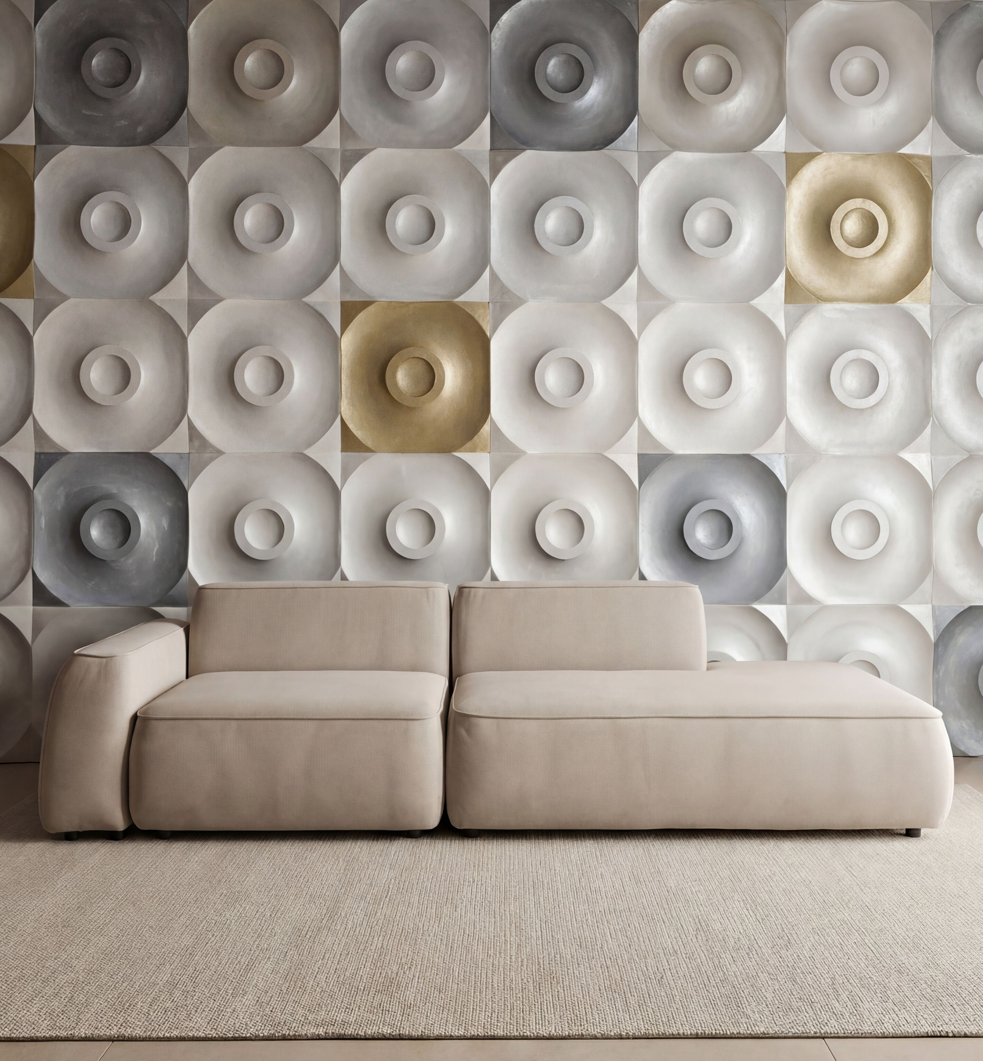 MEBELIONER Диван DUO модули GCB размер 245х90х72