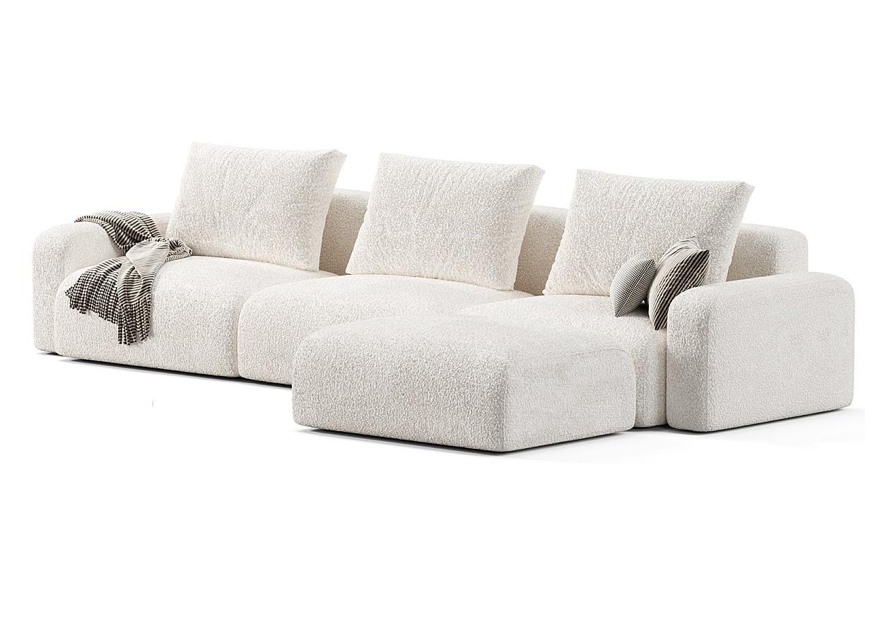 Диван Balance с пуфом 312х98х80 бежевого цвета