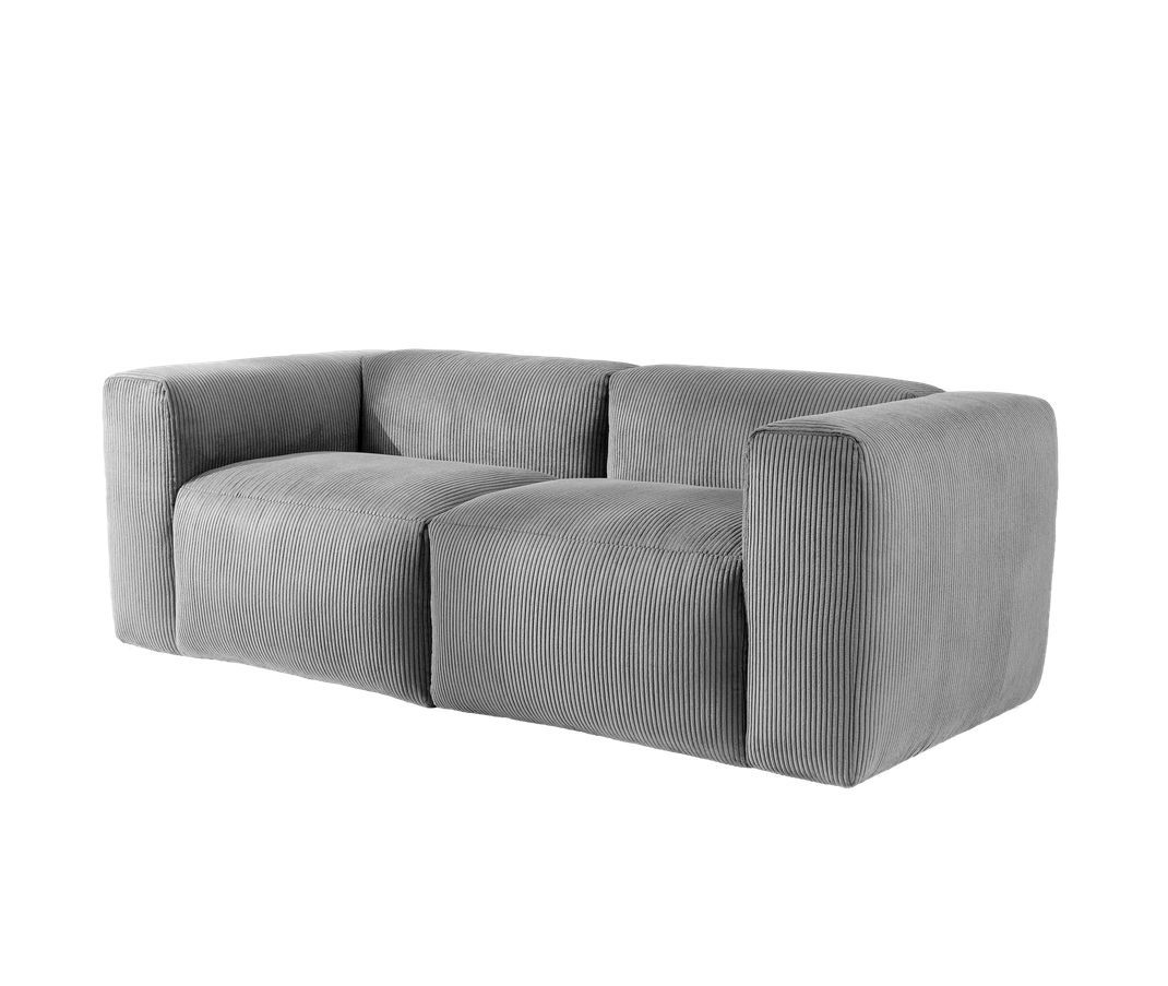 Диван ALBA размер 210х96х72 нераскладной серый