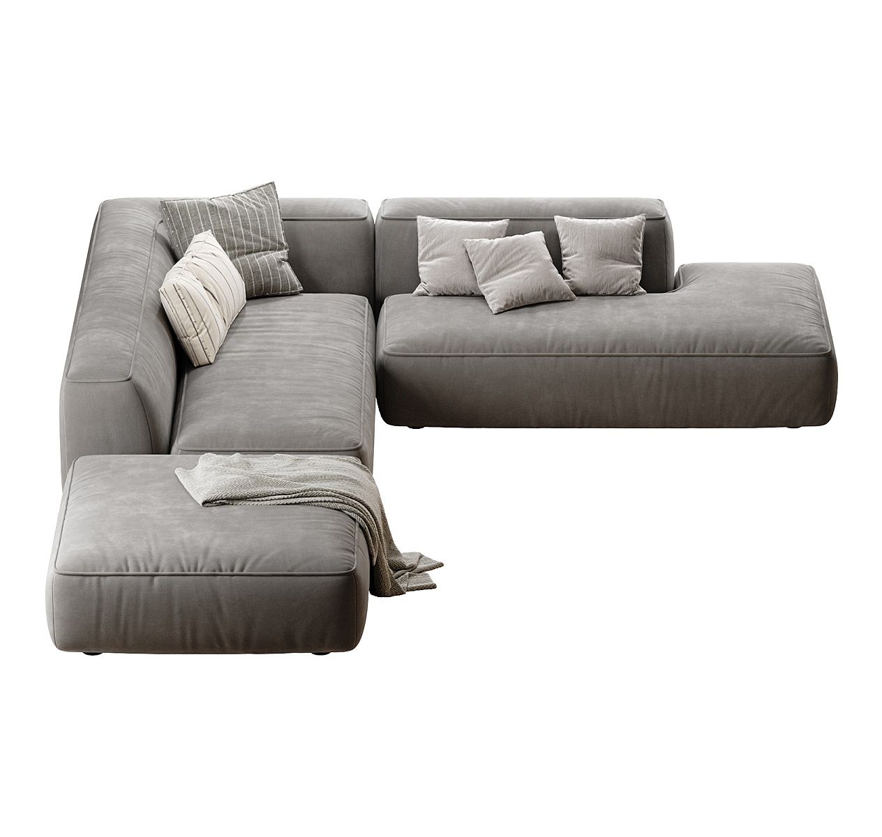 MEBELIONER Диван DUO модули NLB размер 310х240х72