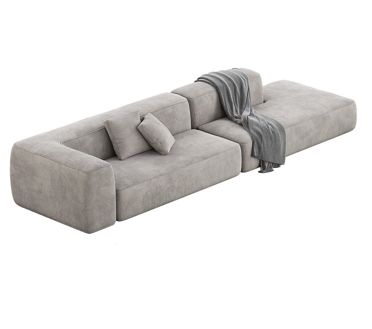 MEBELIONER Диван DUO модули FB размер 330х92х72