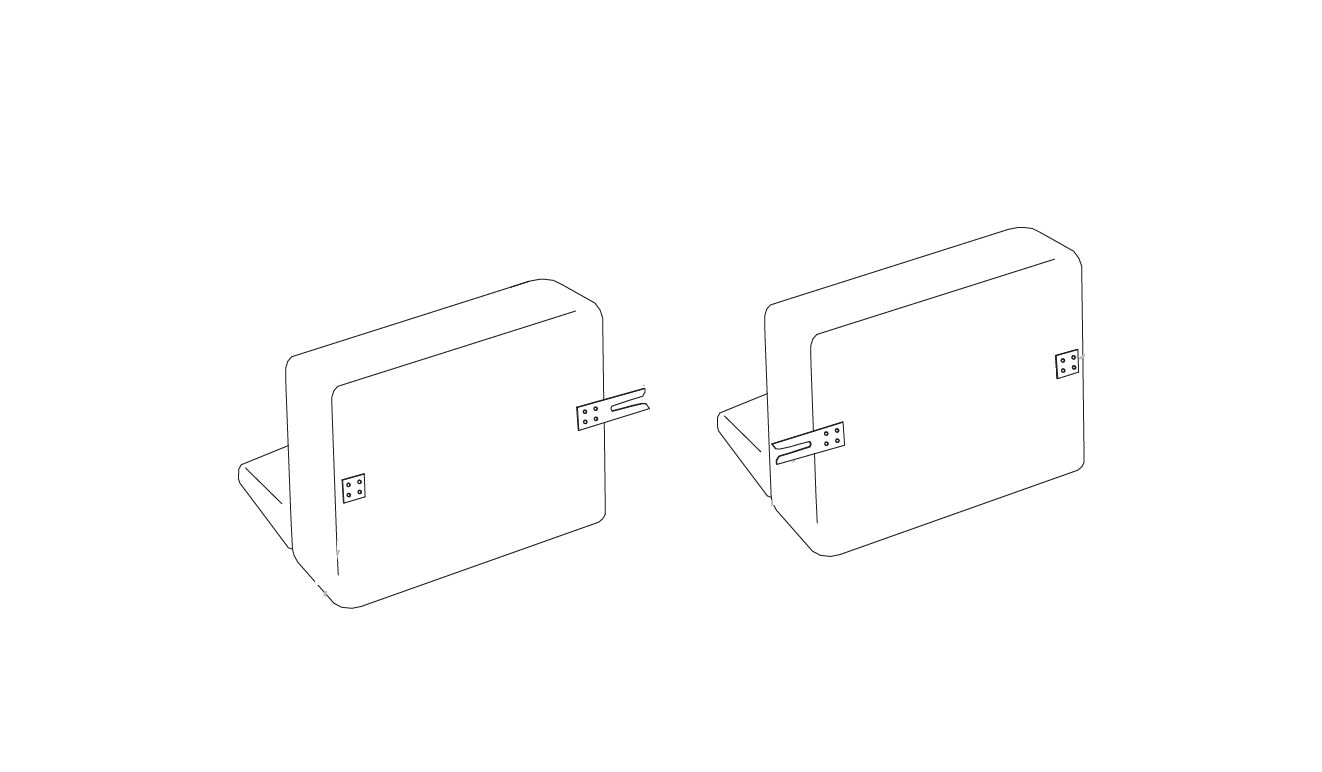 MEBELIONER Диван DUO модули ADG размер 267х150х72