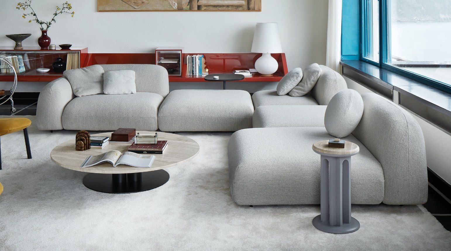 MEBELIONER Диван TONIN размер 328х330х73, дизайн Италия