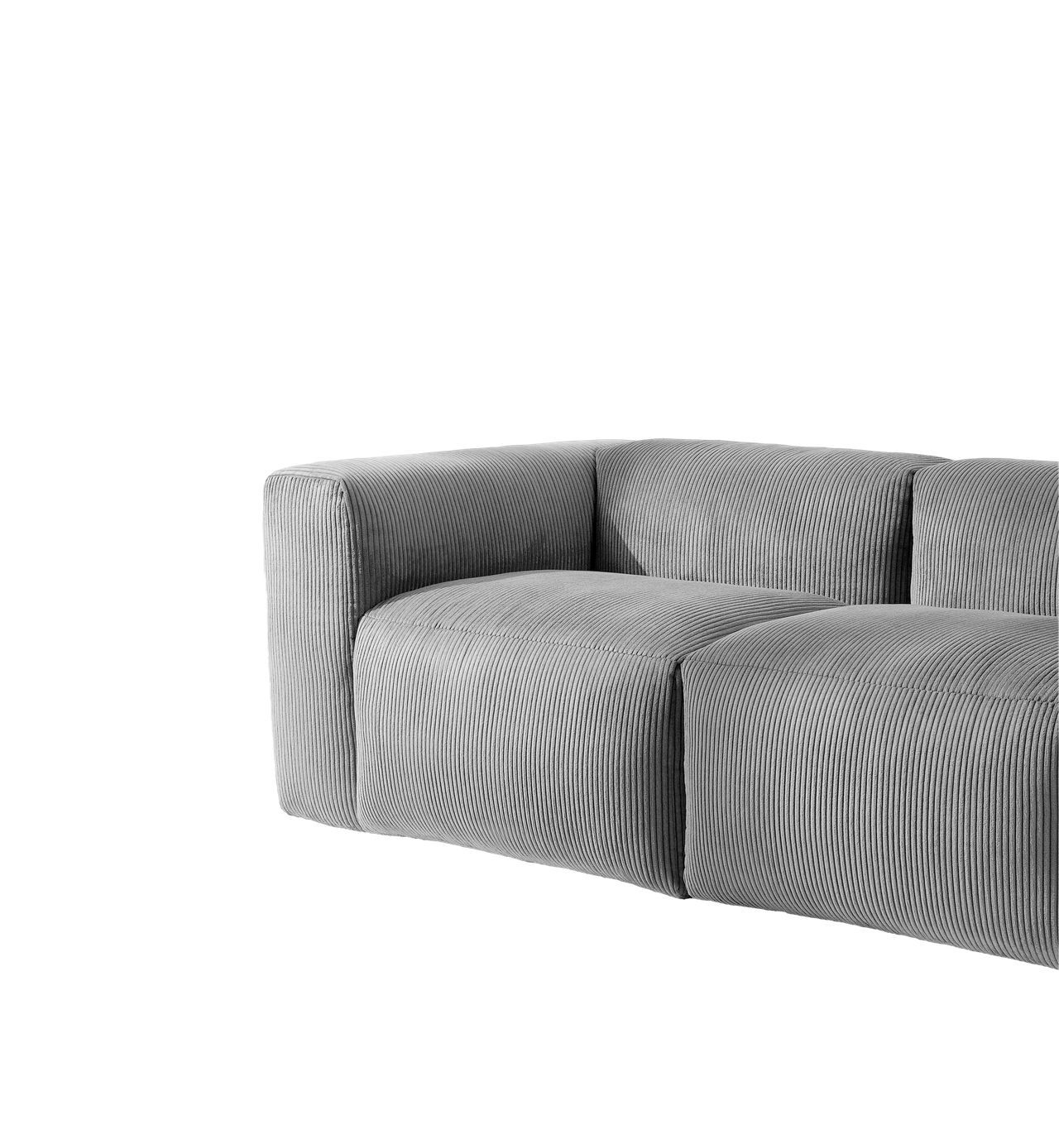 Диван ALBA размер 210х96х72 нераскладной серый