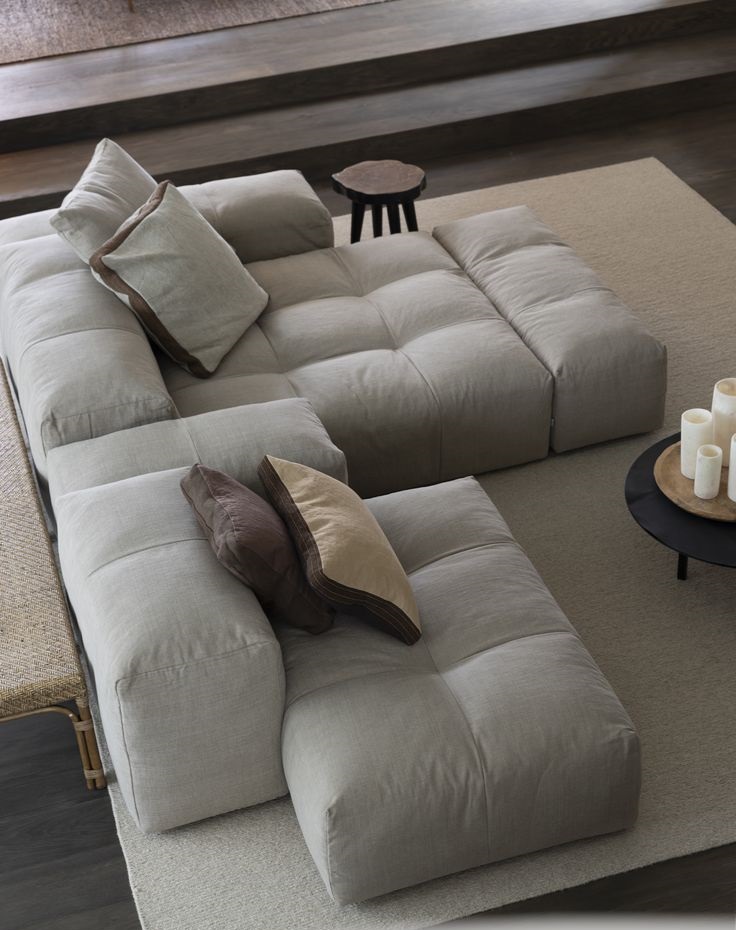 MEBELIONER Модульный диван SAGA CLOUD L6 размер 336х210х68