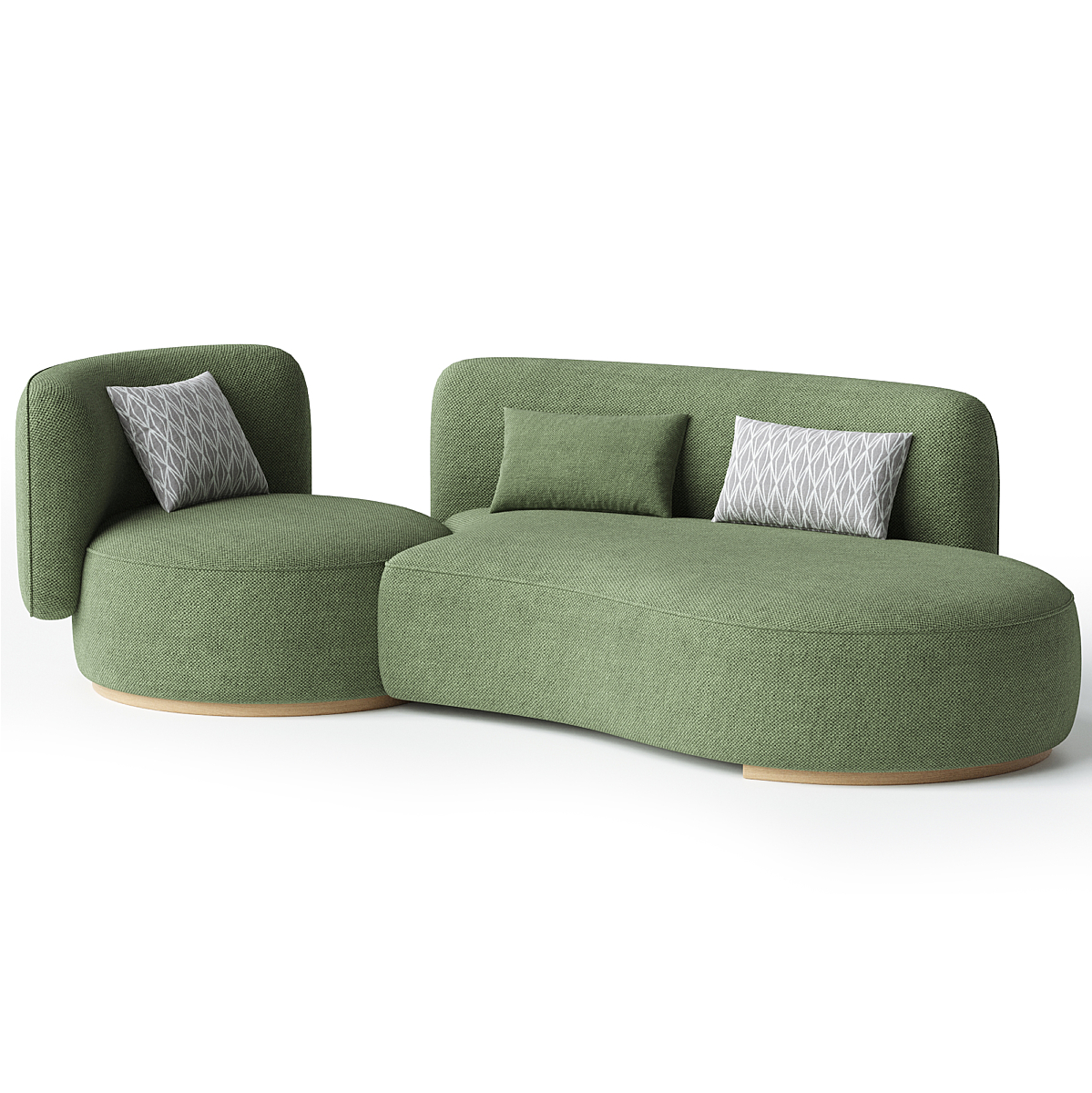 MEBELIONER Диван COCO размер R 240х120х80