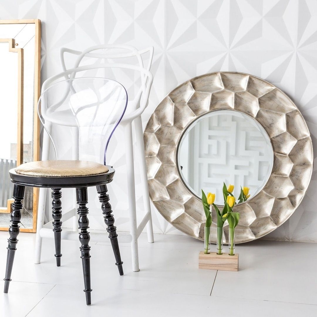 Зеркало SAHARA gold d 81