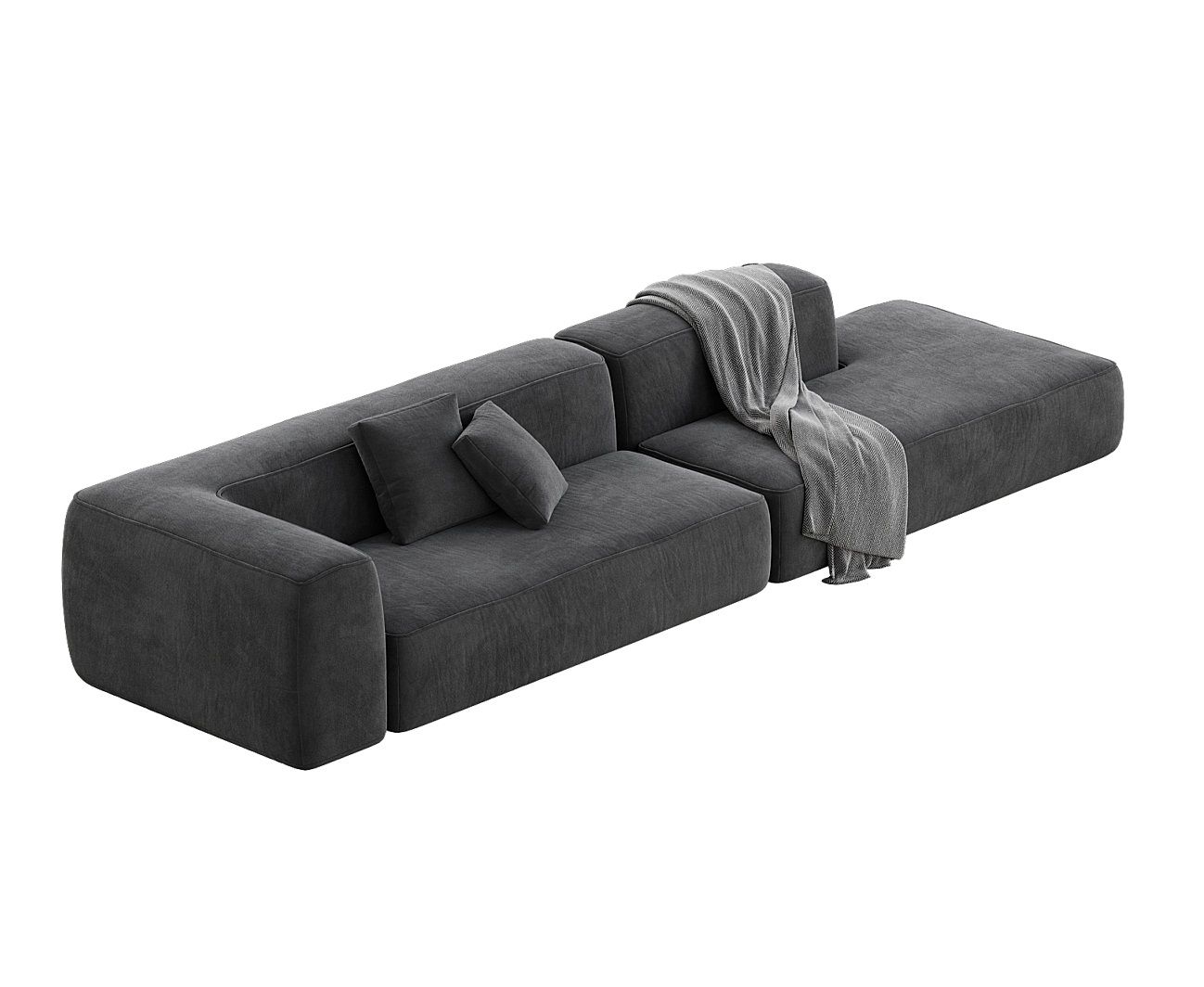 MEBELIONER Диван DUO модули FB размер 330х92х72