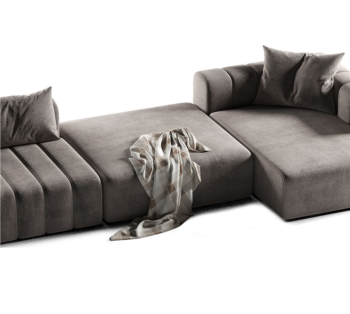 MEBELIONER Модульный диван NOVA размер 338х150х74