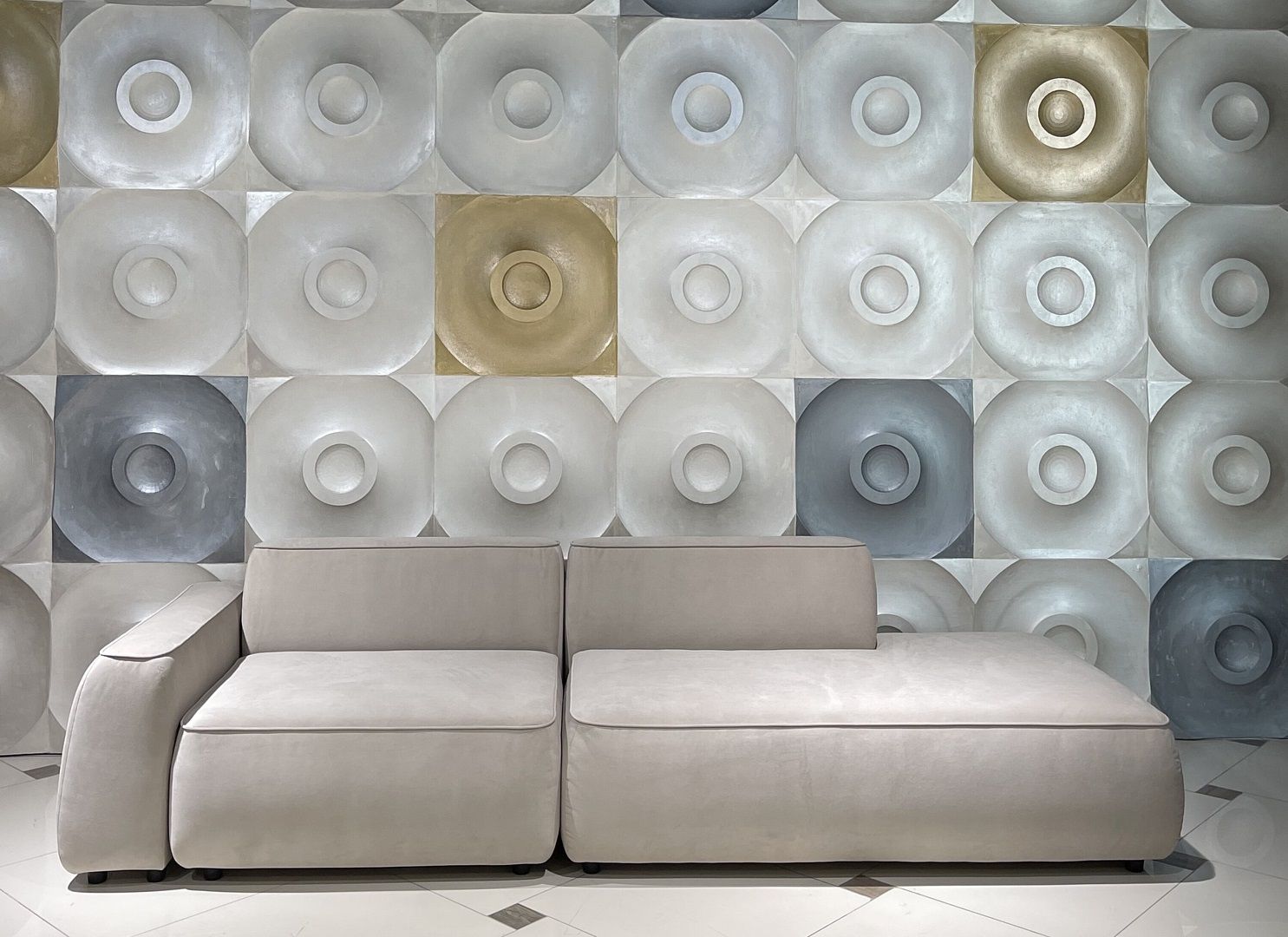 MEBELIONER Диван DUO модули GCB размер 245х90х72