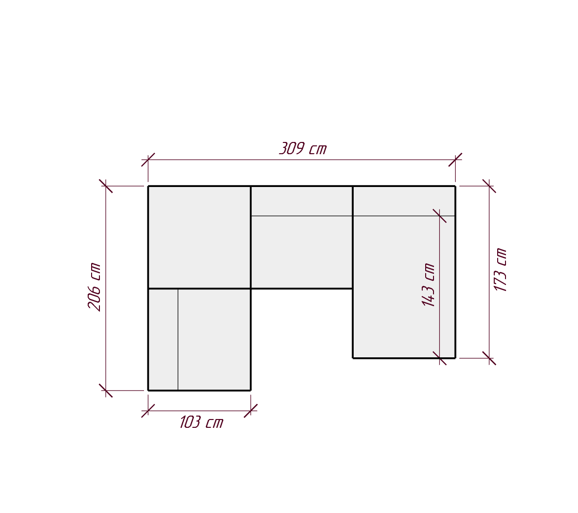 Модульный диван MOSS CNCD бежевый