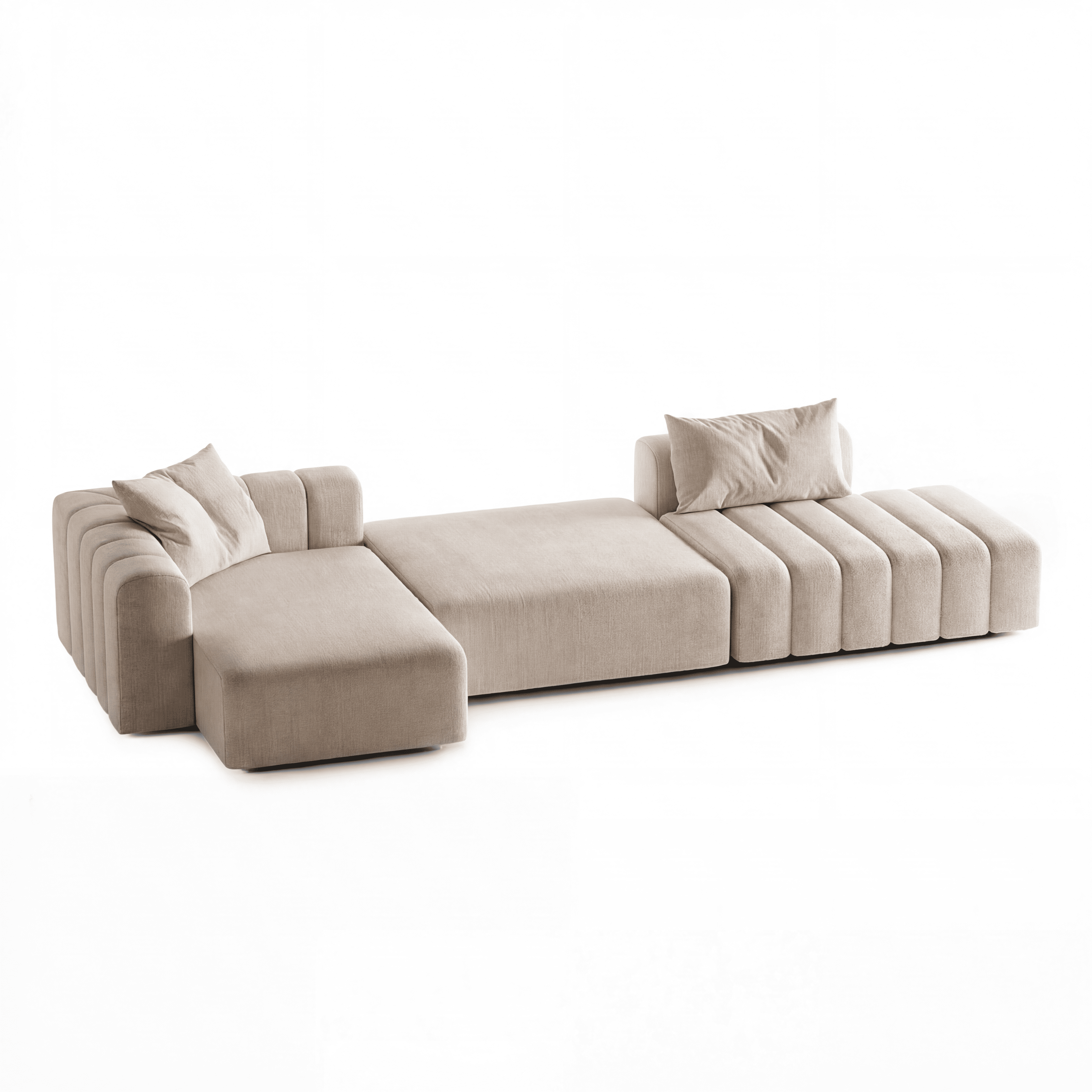 MEBELIONER Модульный диван NOVA размер R 338х150х74