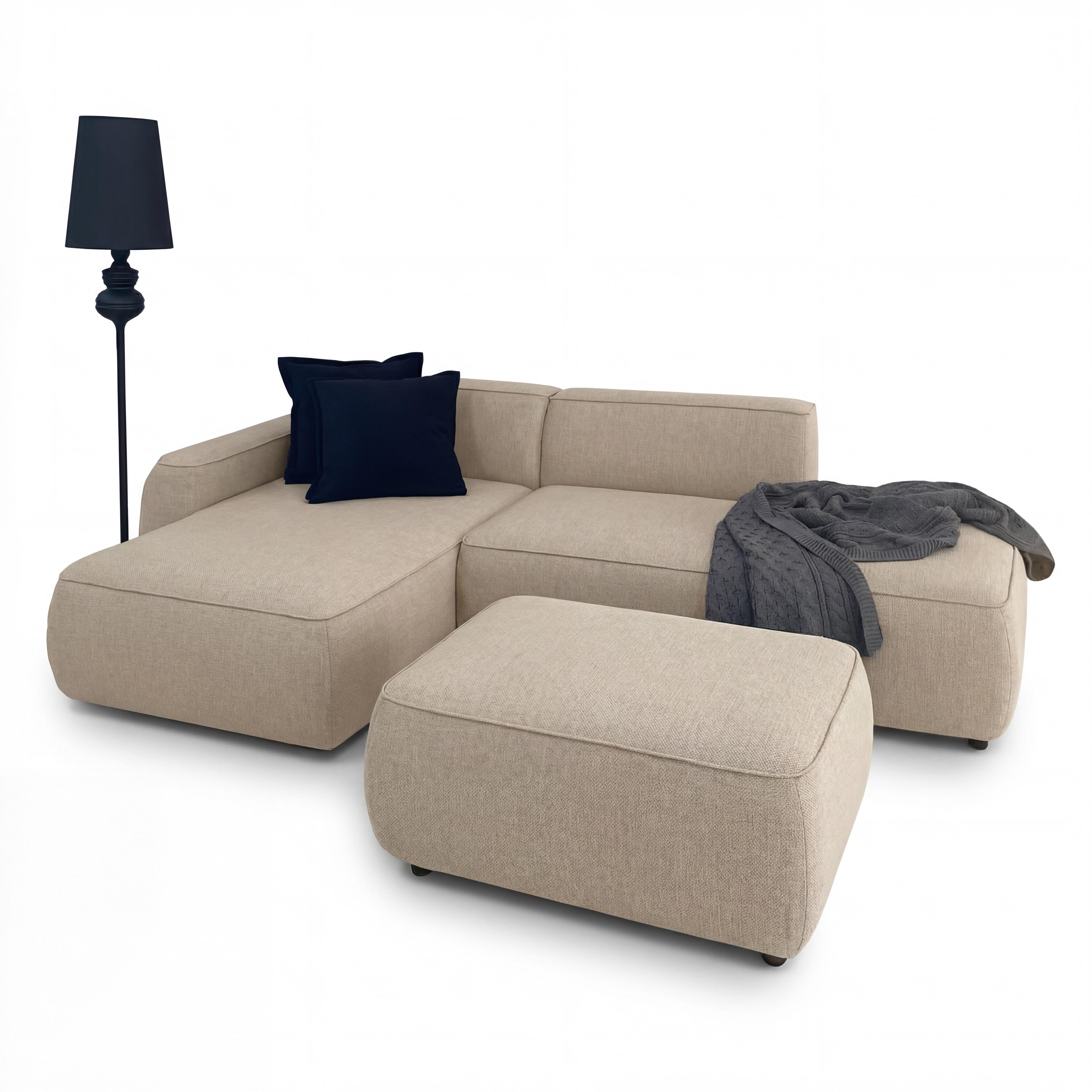 MEBELIONER Диван DUO модули GDBN размер 265х150х72