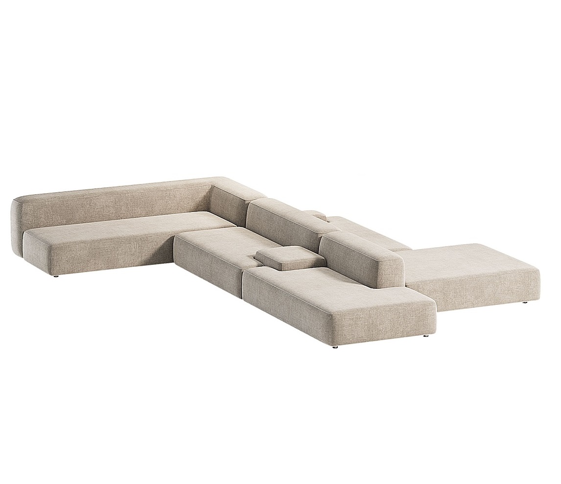MEBELIONER Диван DUO модули LEQBNO размер 372х280х72