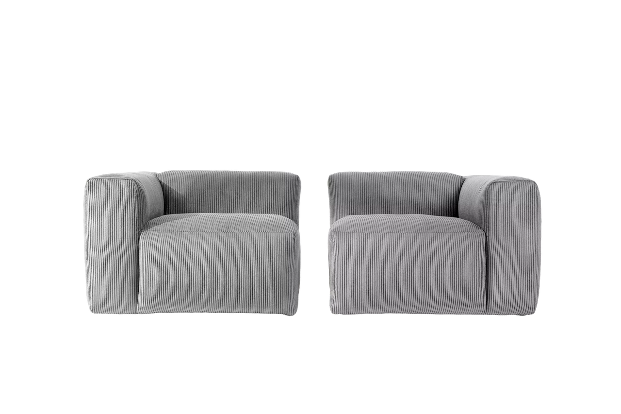 Диван ALBA размер 210х96х72 нераскладной серый