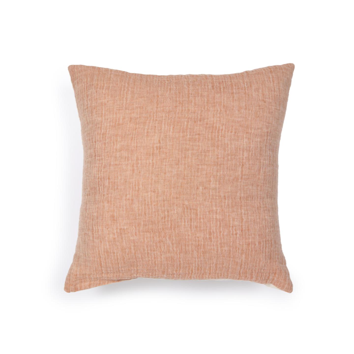 Casilda Чехол на подушку из розового хлопка и льна 45 x 45 см