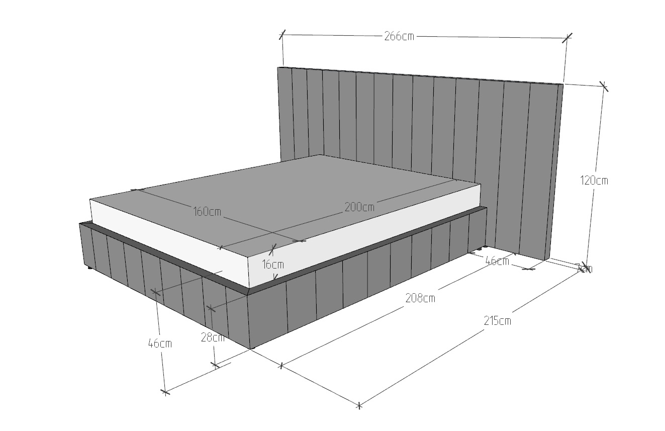 Кровать MOOD Bed m.180х200