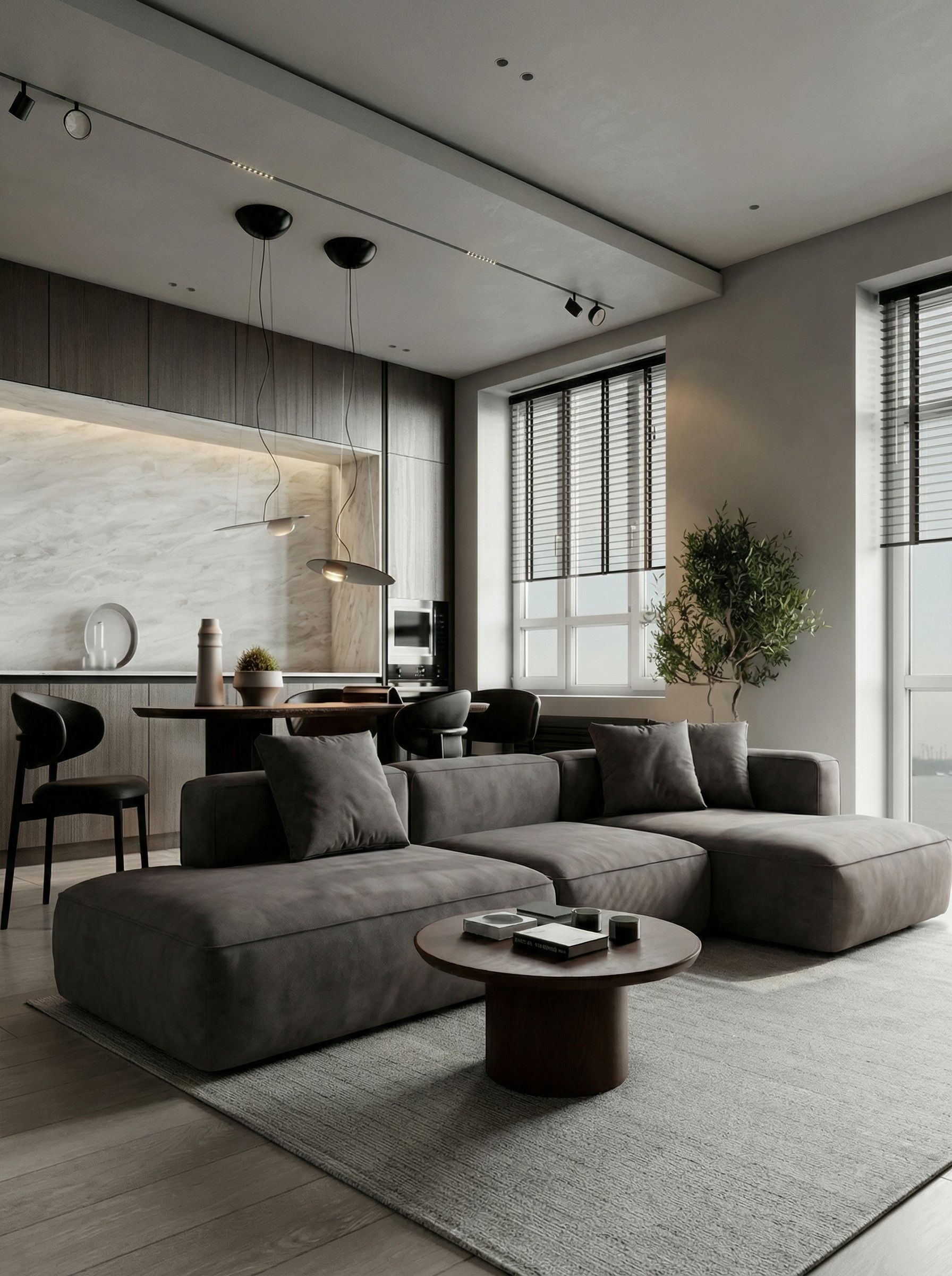 MEBELIONER Диван TREND размер L 368x168x72 см