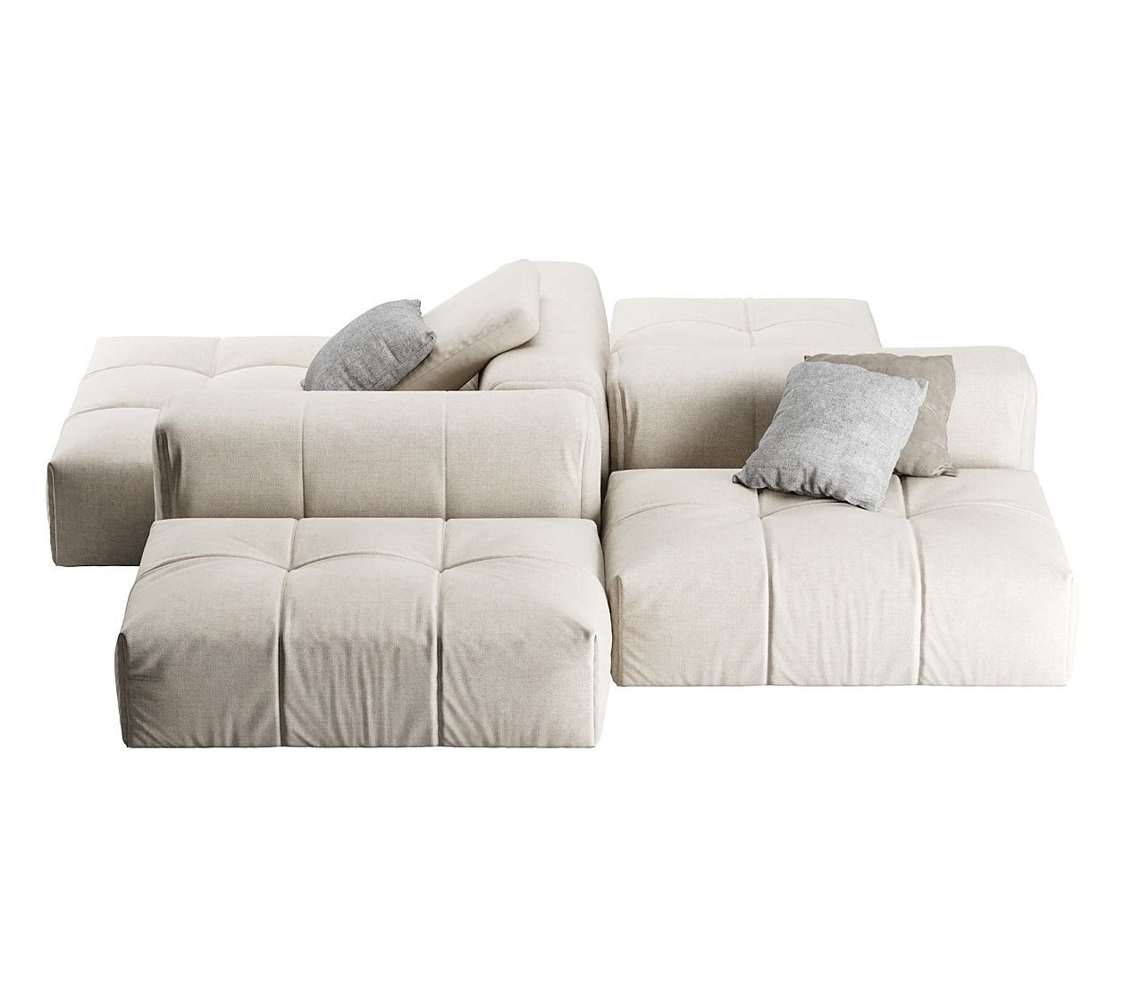 MEBELIONER Модульный диван SAGA CLOUD U4 размер 294х294х68