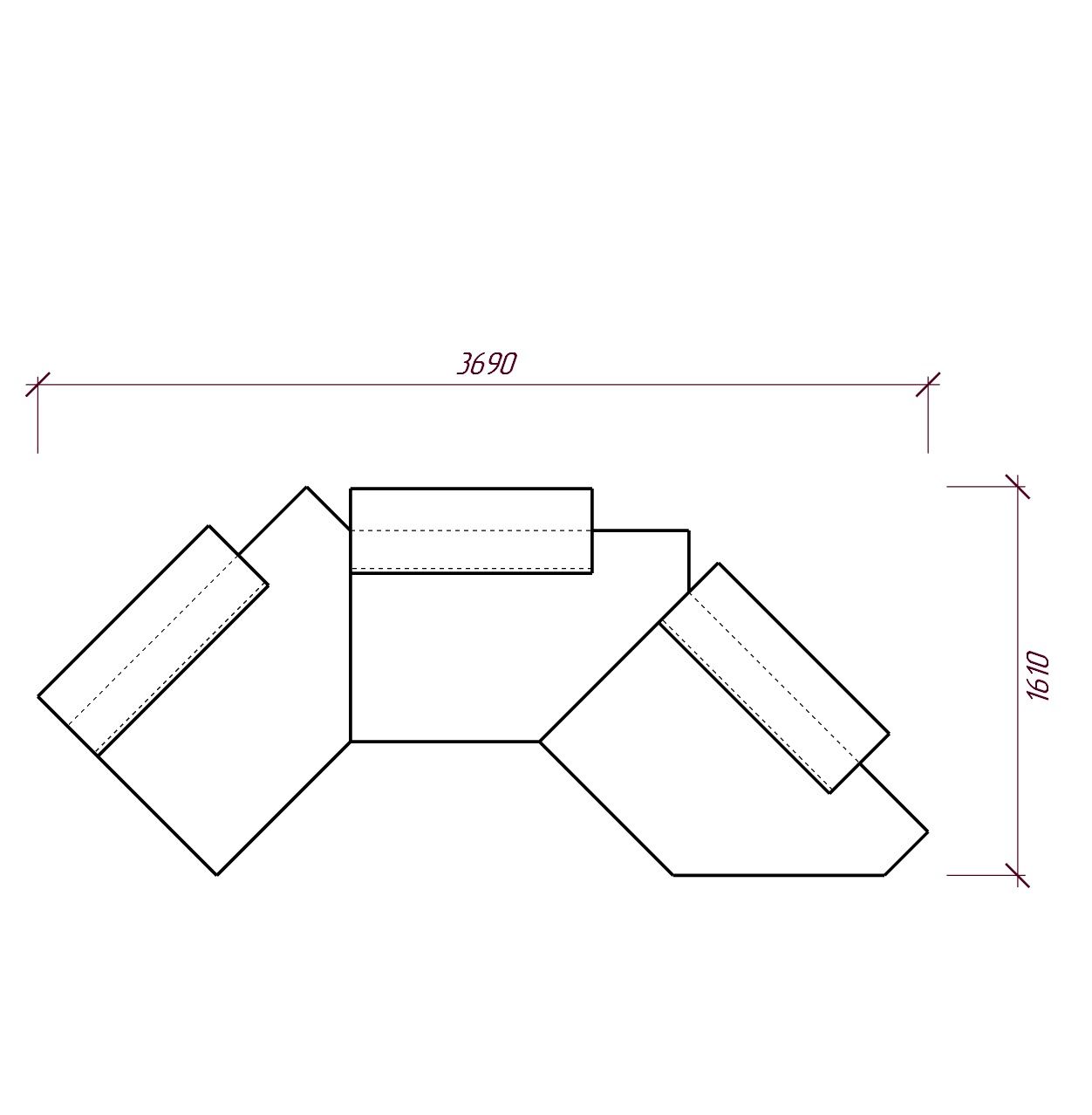 Диван PINA дизайнерский
