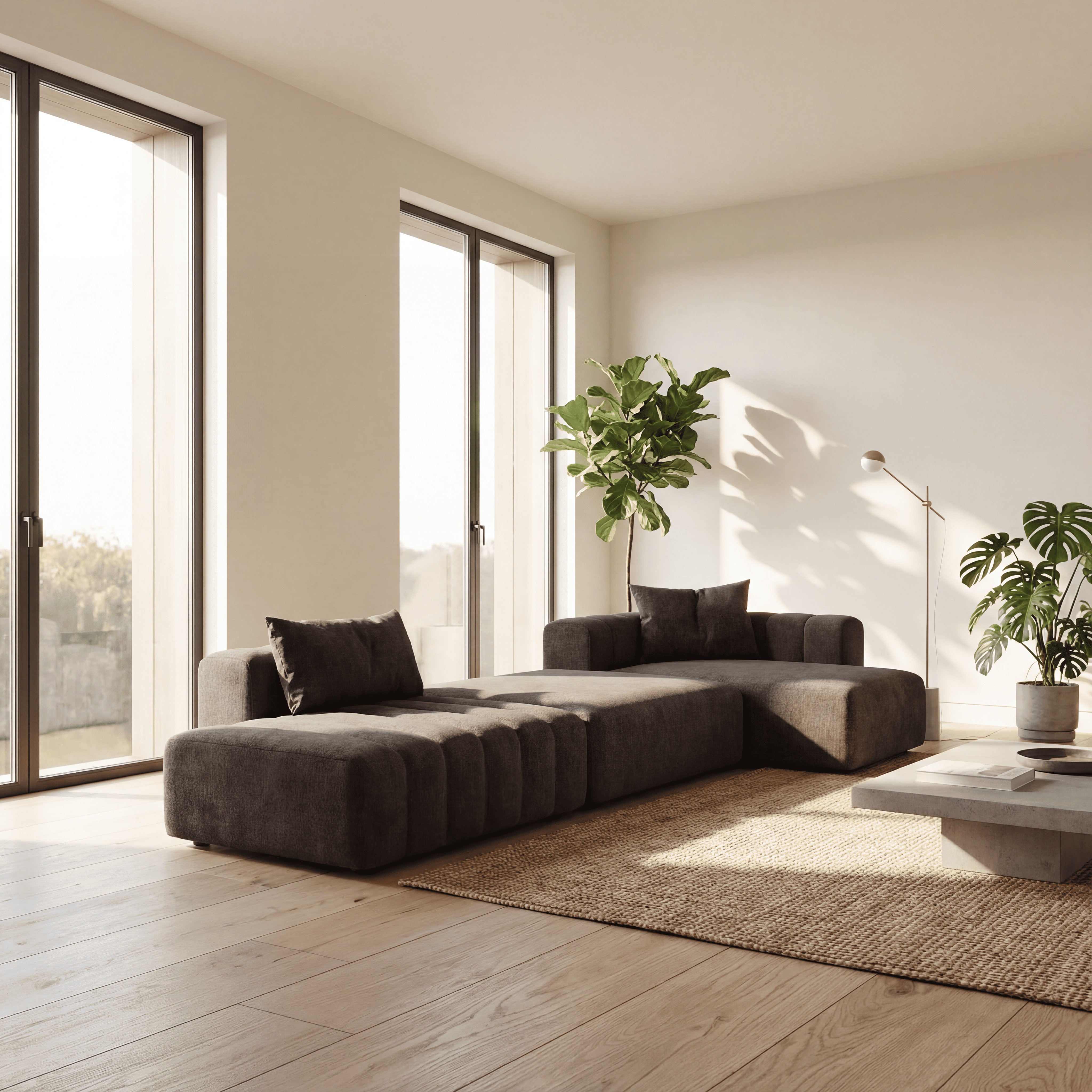 MEBELIONER Модульный диван NOVA размер L 338х150х74