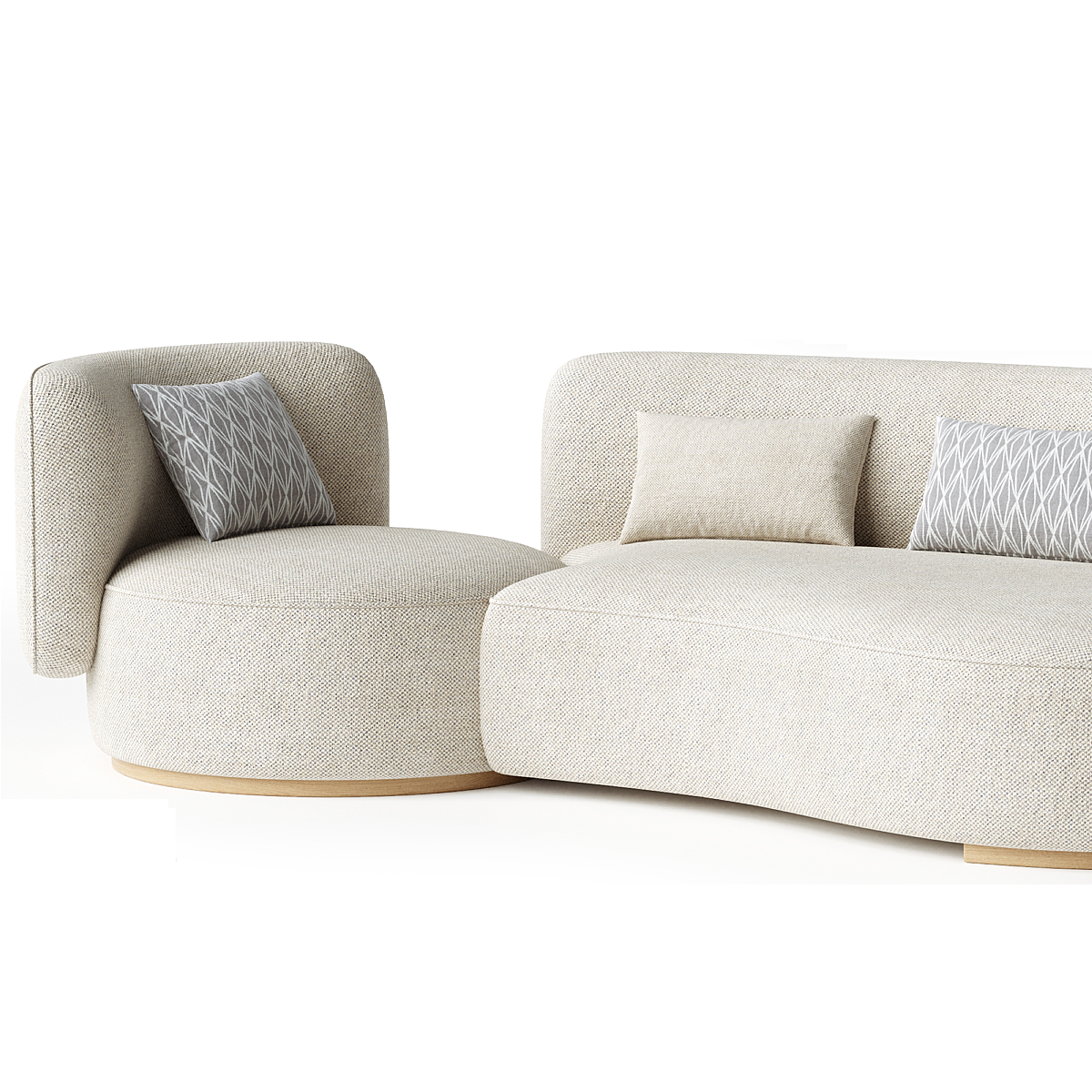 MEBELIONER Диван COCO размер R 240х120х80