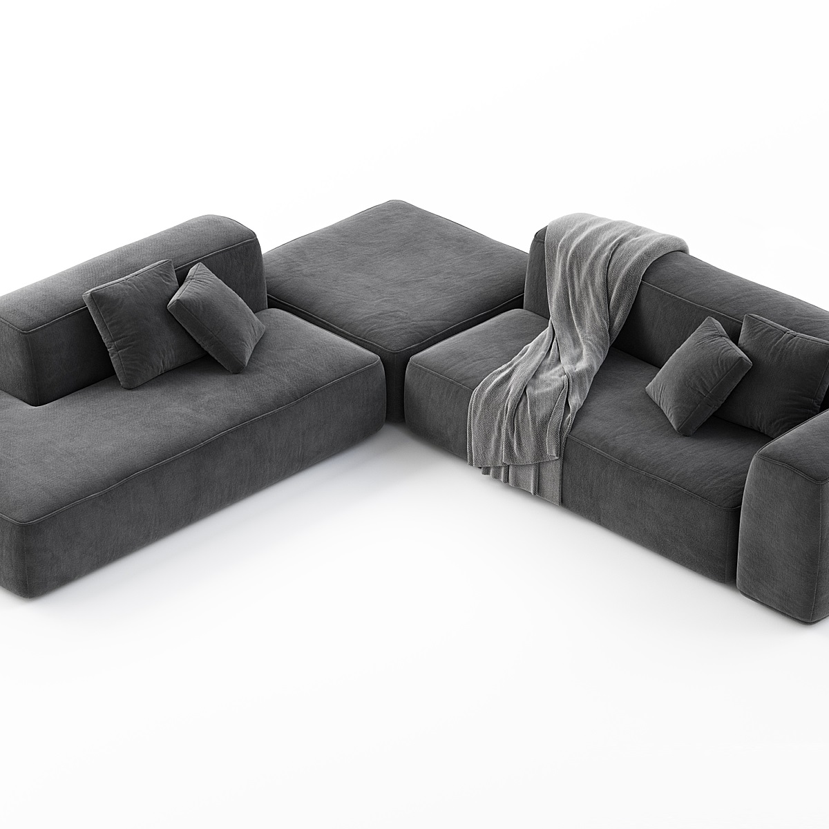 MEBELIONER Диван DUO модули ANL размер 272х242х72