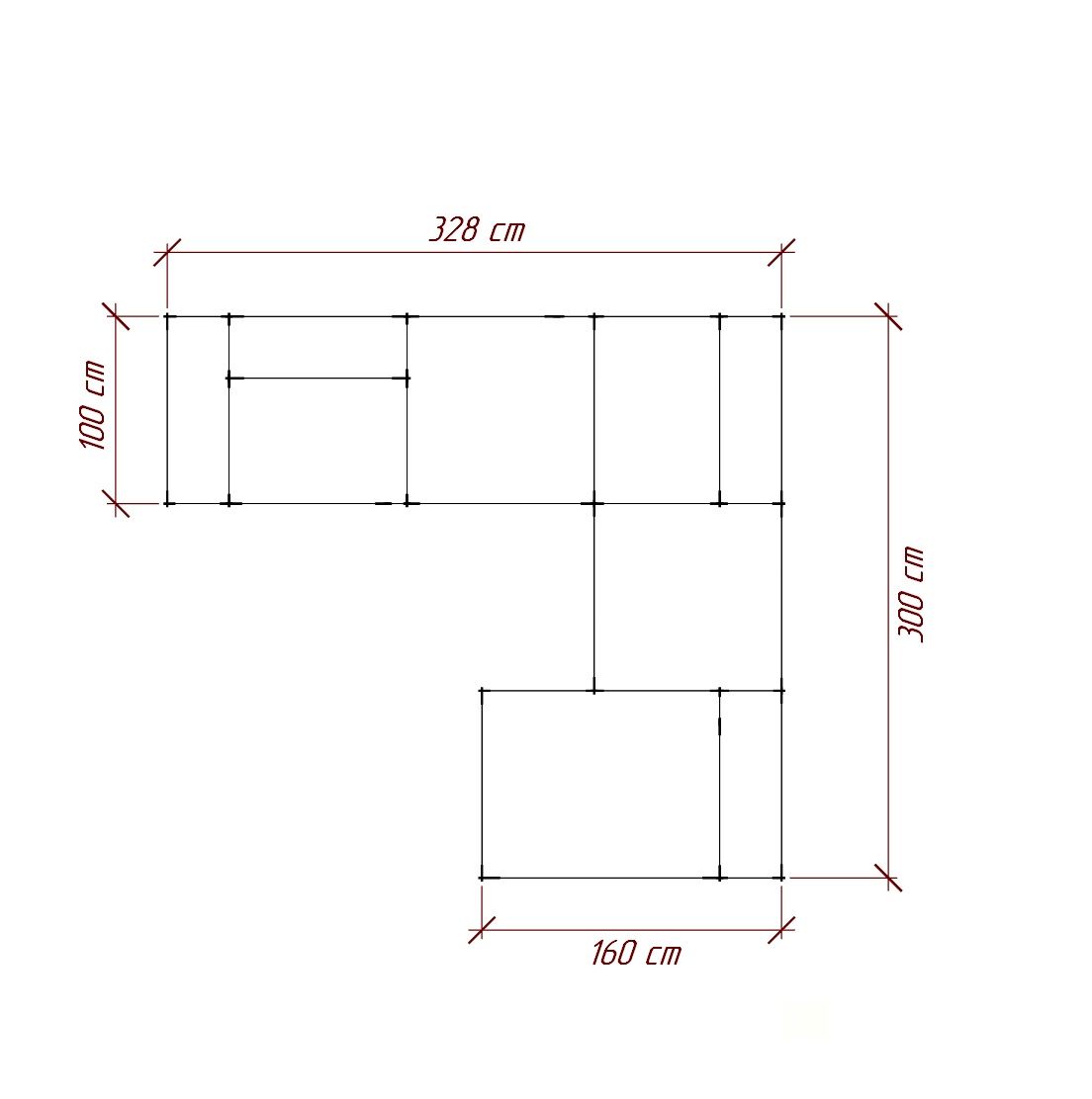 MEBELIONER Диван TONIN размер 328х330х73, дизайн Италия