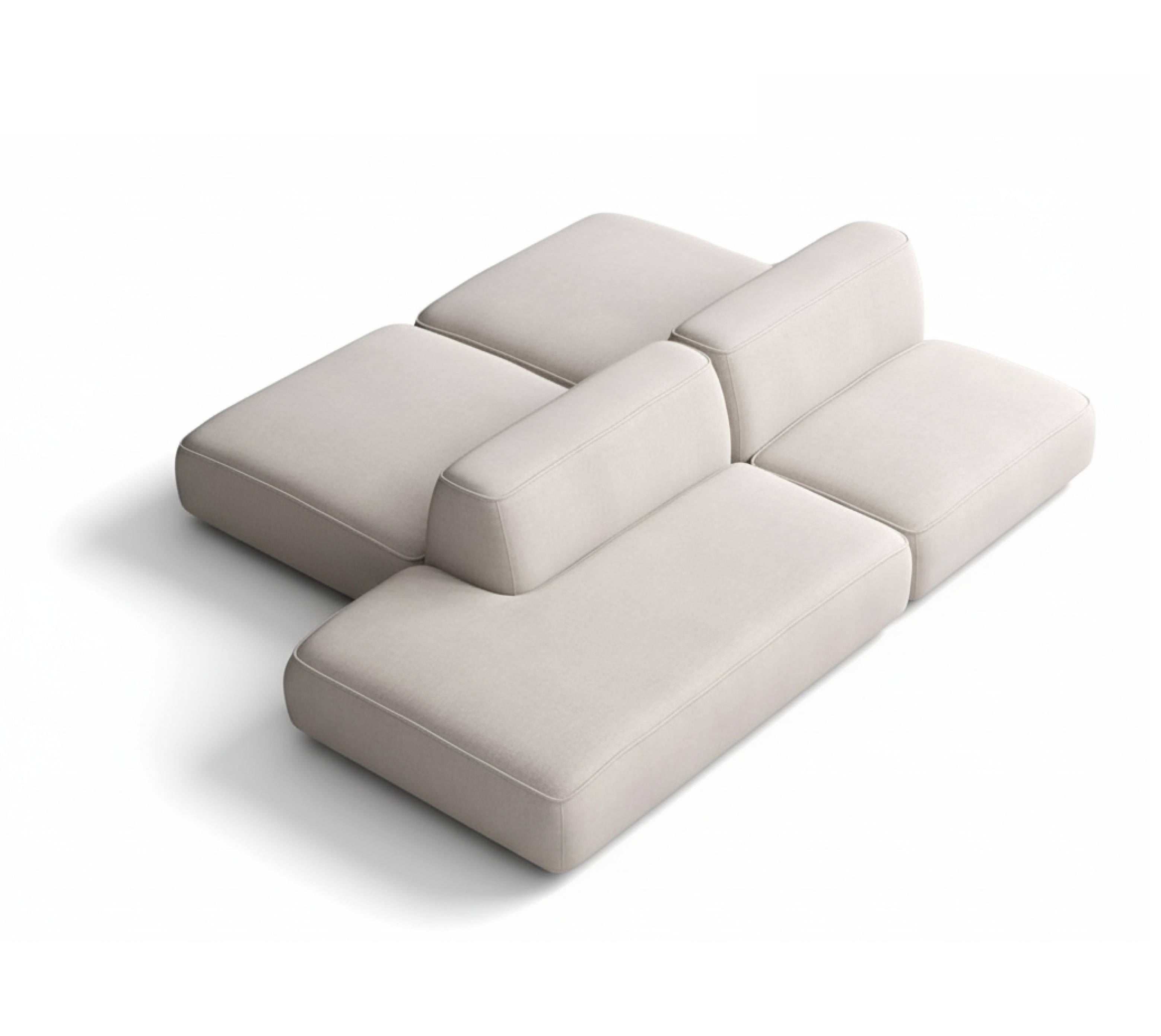 MEBELIONER Диван DUO модули ACNN размер 240х172х72