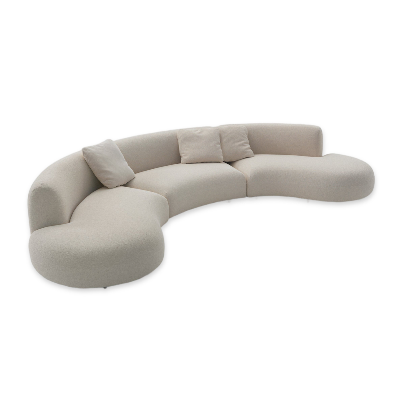 Диван MONE 365-S02 размер 365х184х76 бежевого цвета