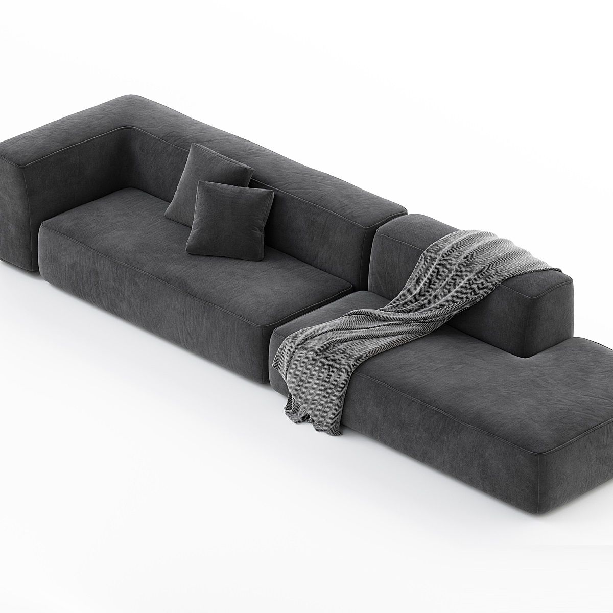 MEBELIONER Диван DUO модули FB размер 330х92х72