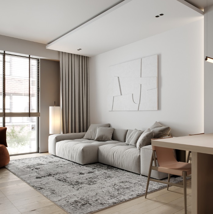 MEBELIONER Модульный диван SAGA CLOUD R3 размер 336х168х68