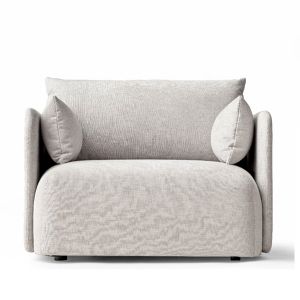 MEBELIONER Кресло BONI, размер 70х68х78 светло-серого цвета