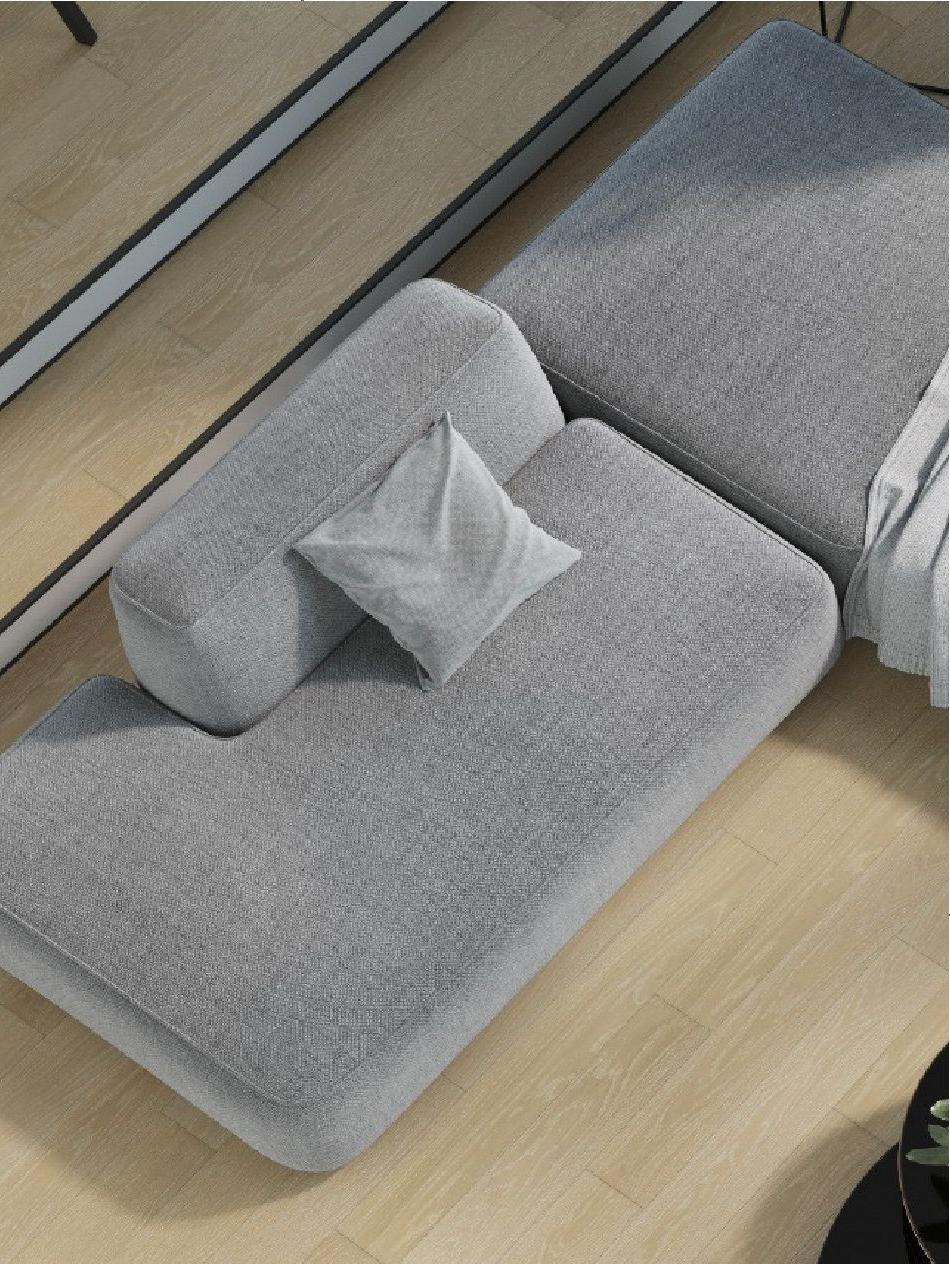 MEBELIONER Диван DUO модули NBL размер 270х240х72