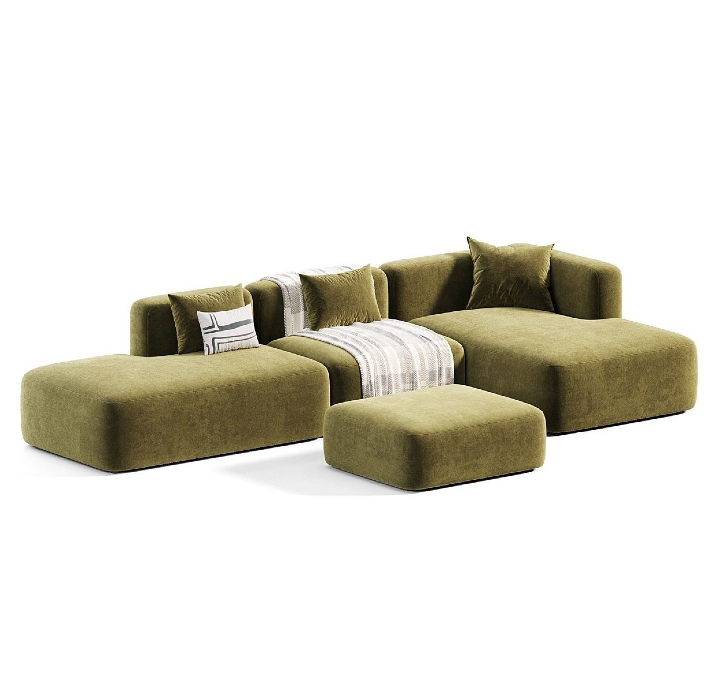 MEBELIONER Диван ONE модули L 326 размер 325х168х76